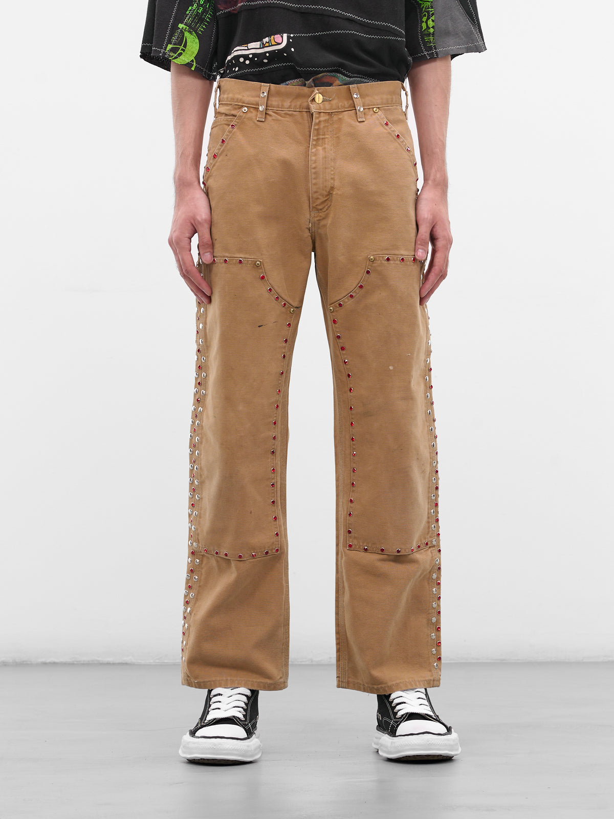 Beige Upcycled Canvas Work Pants (DC-NS-PT-40-BEIGE)