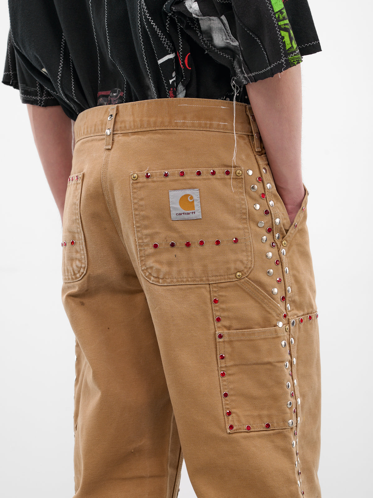 Beige Upcycled Canvas Work Pants (DC-NS-PT-40-BEIGE)