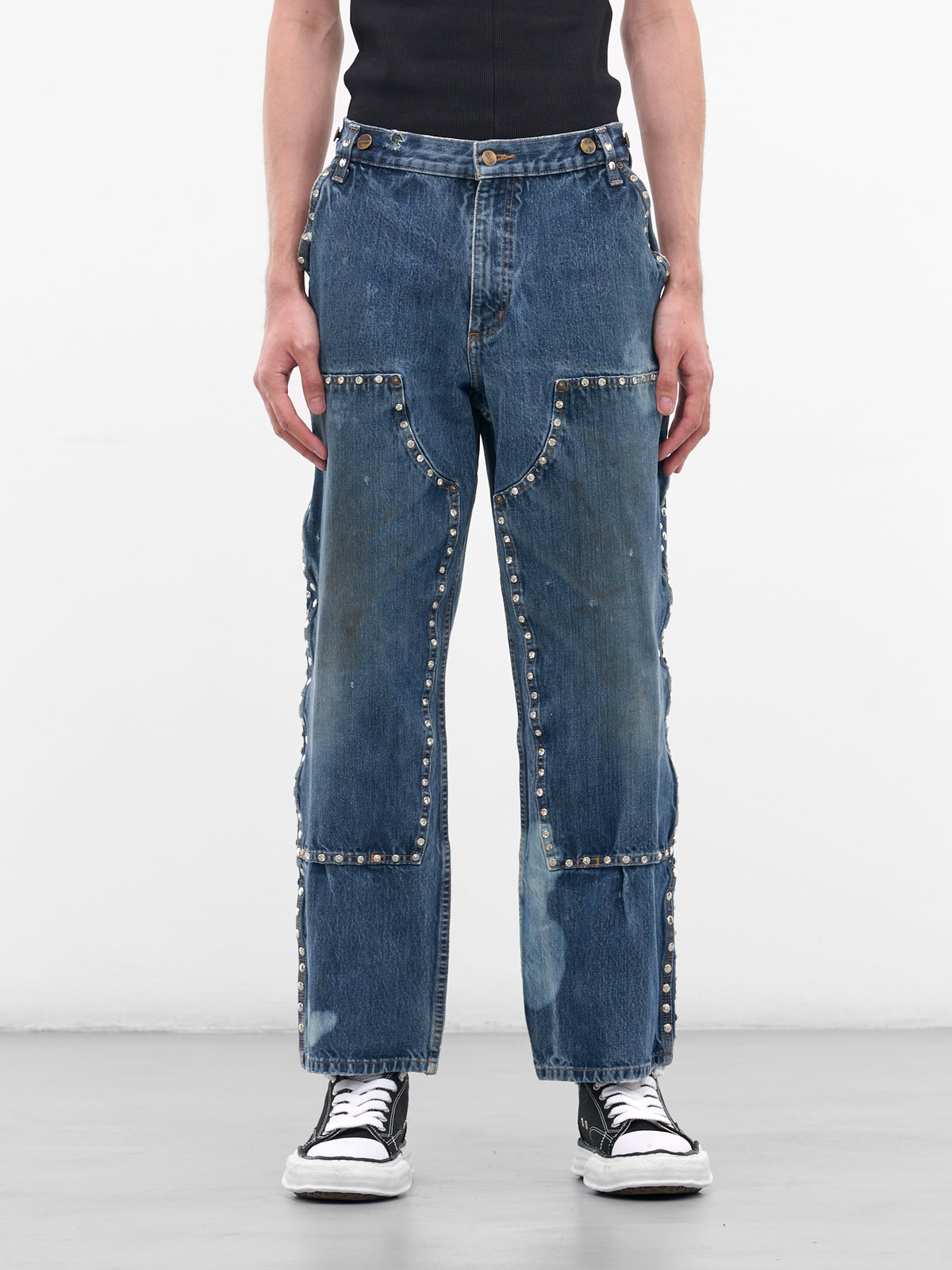 Blue Upcycled Denim Work Pants (DC-NS-PT-40-INDIGO