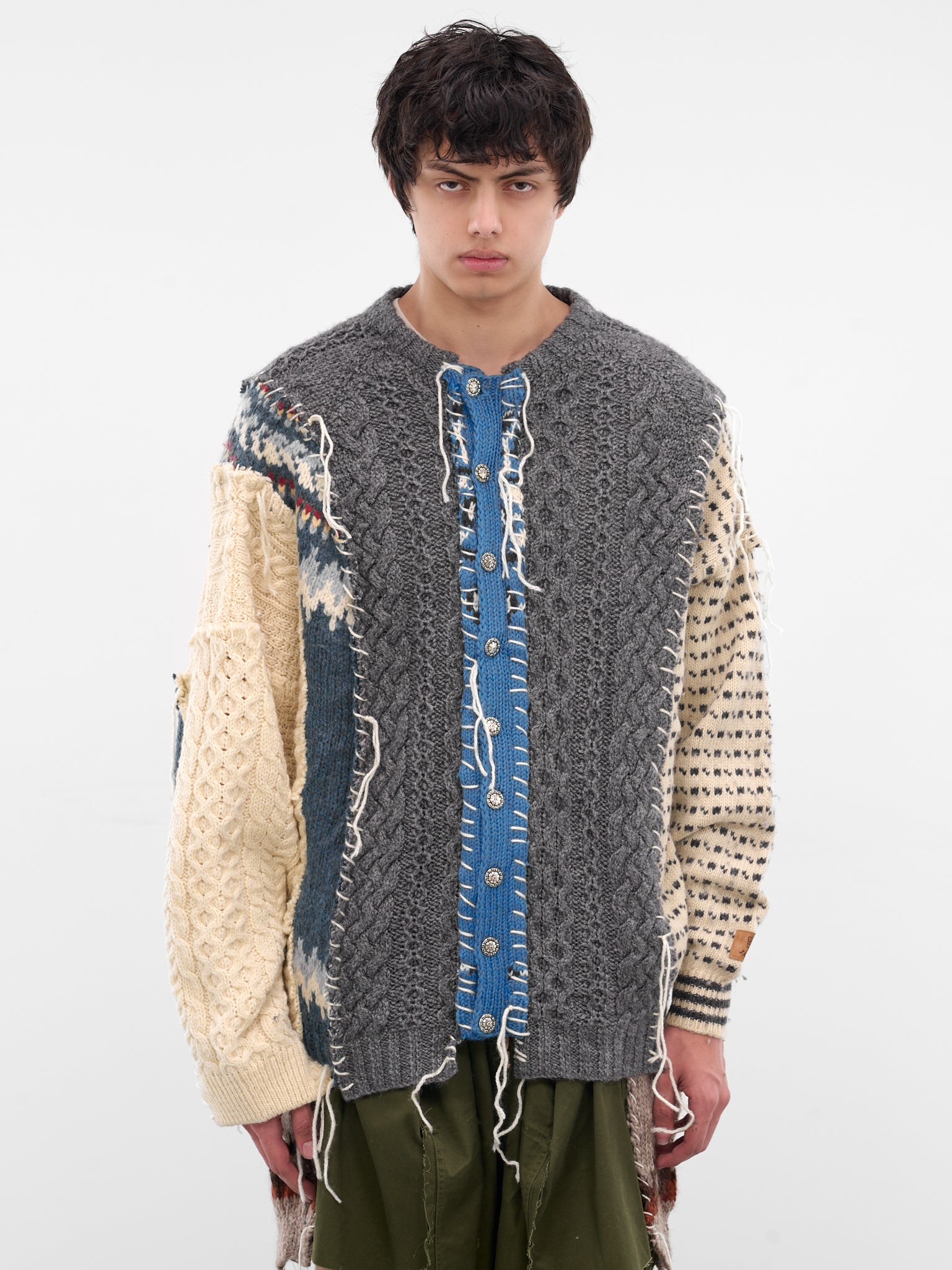 Deconstructed Patchwork Knit Sweater (DC-NS-KN-03-MULTI)