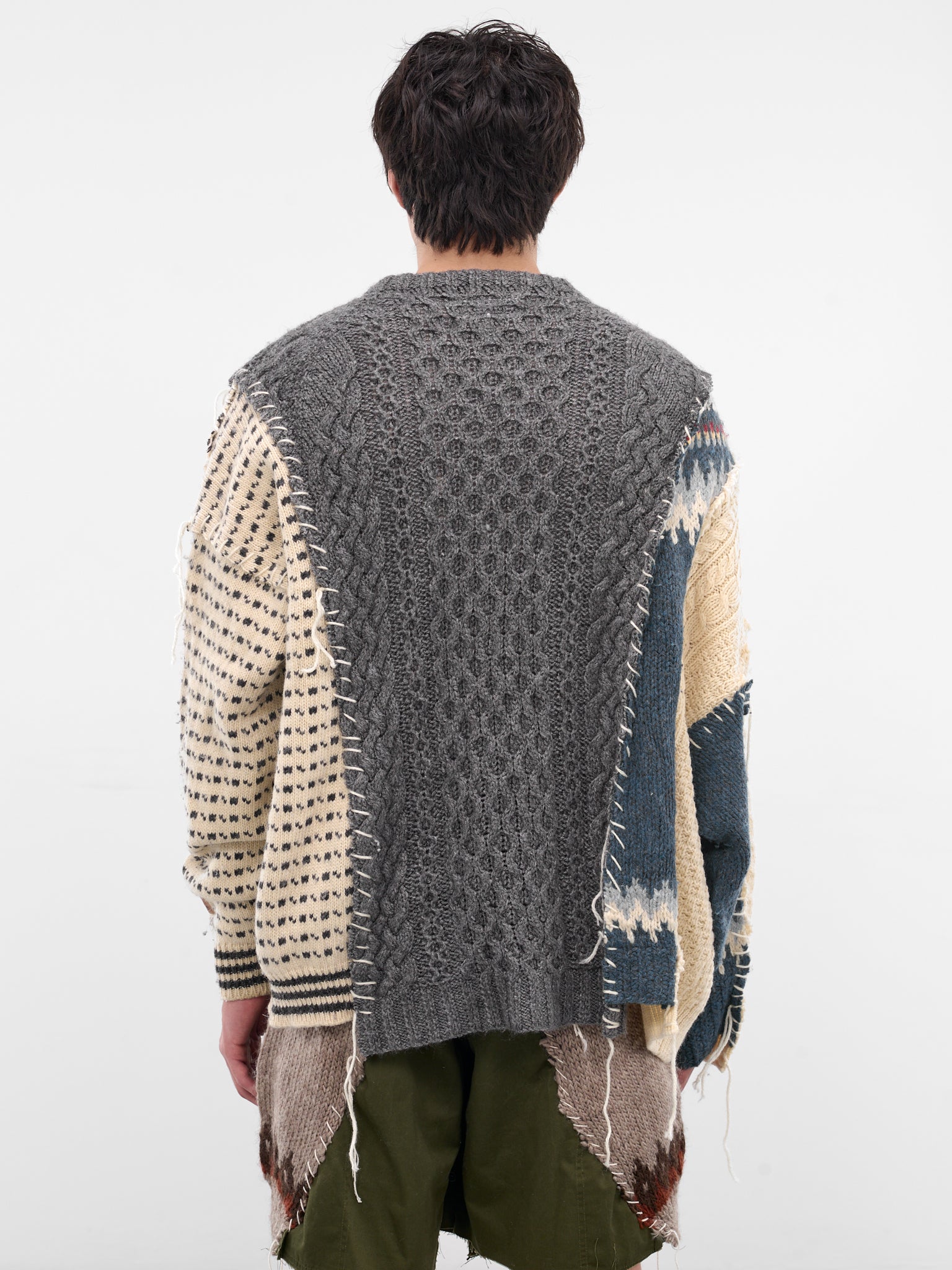 Deconstructed Patchwork Knit Sweater (DC-NS-KN-03-MULTI)