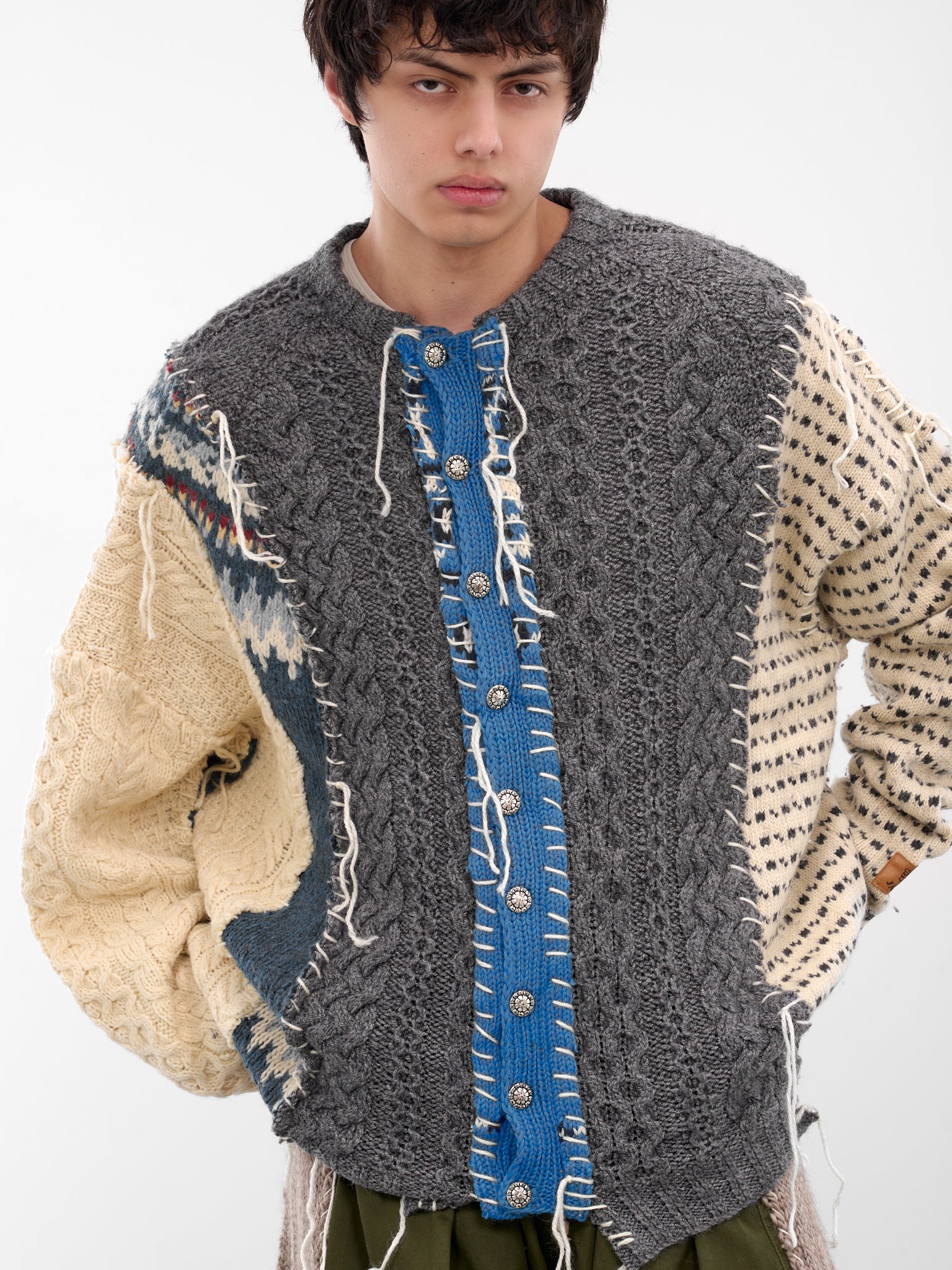 Deconstructed Patchwork Knit Sweater (DC-NS-KN-03-MULTI)