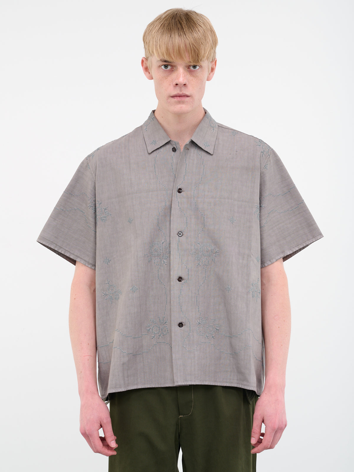 Embroidered Shirt (DDMCC0007-STONE)