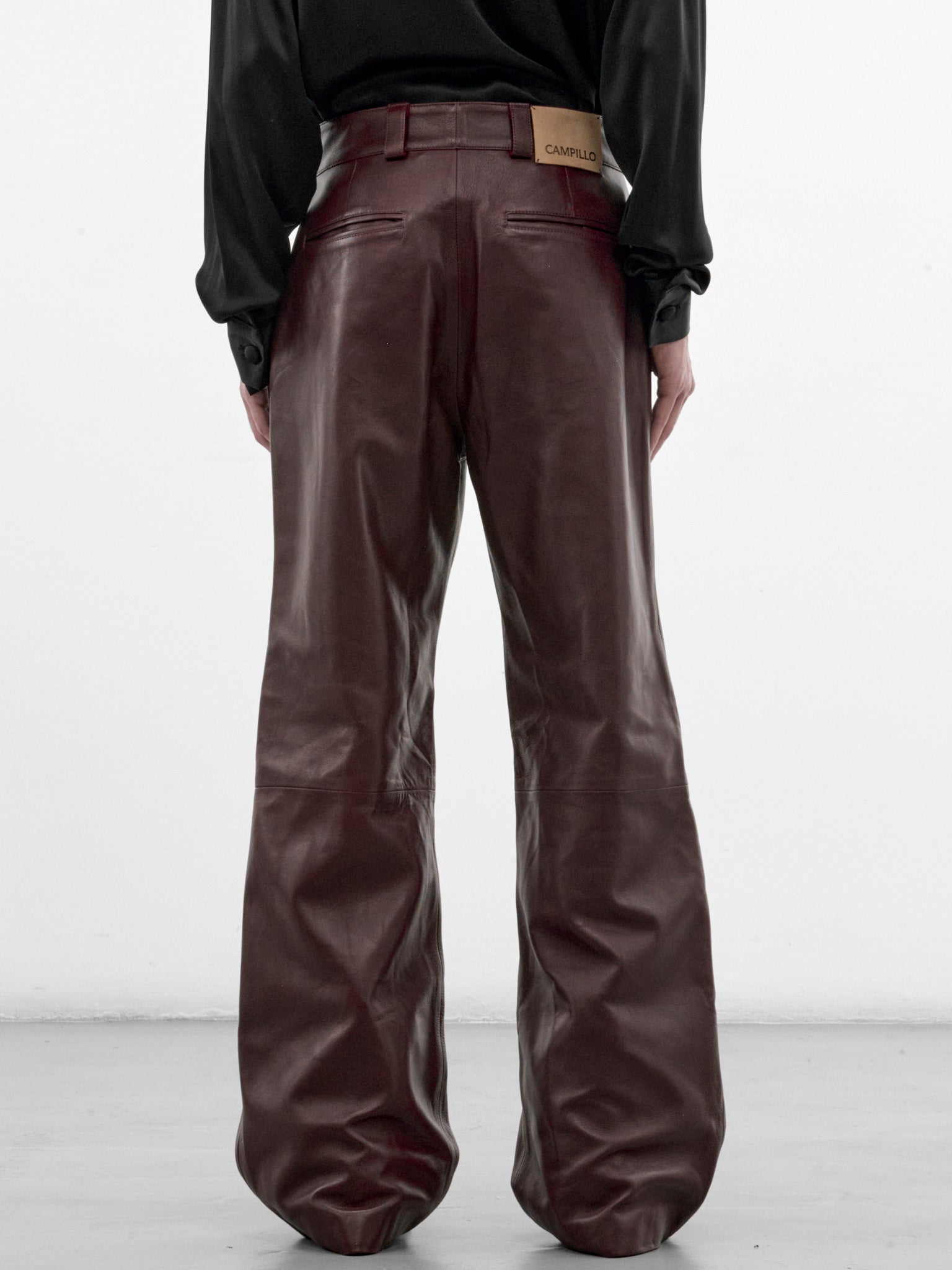 Decisiones Burgundy Leather Pants (DECISIONES-PANTS-BURGUNDY)