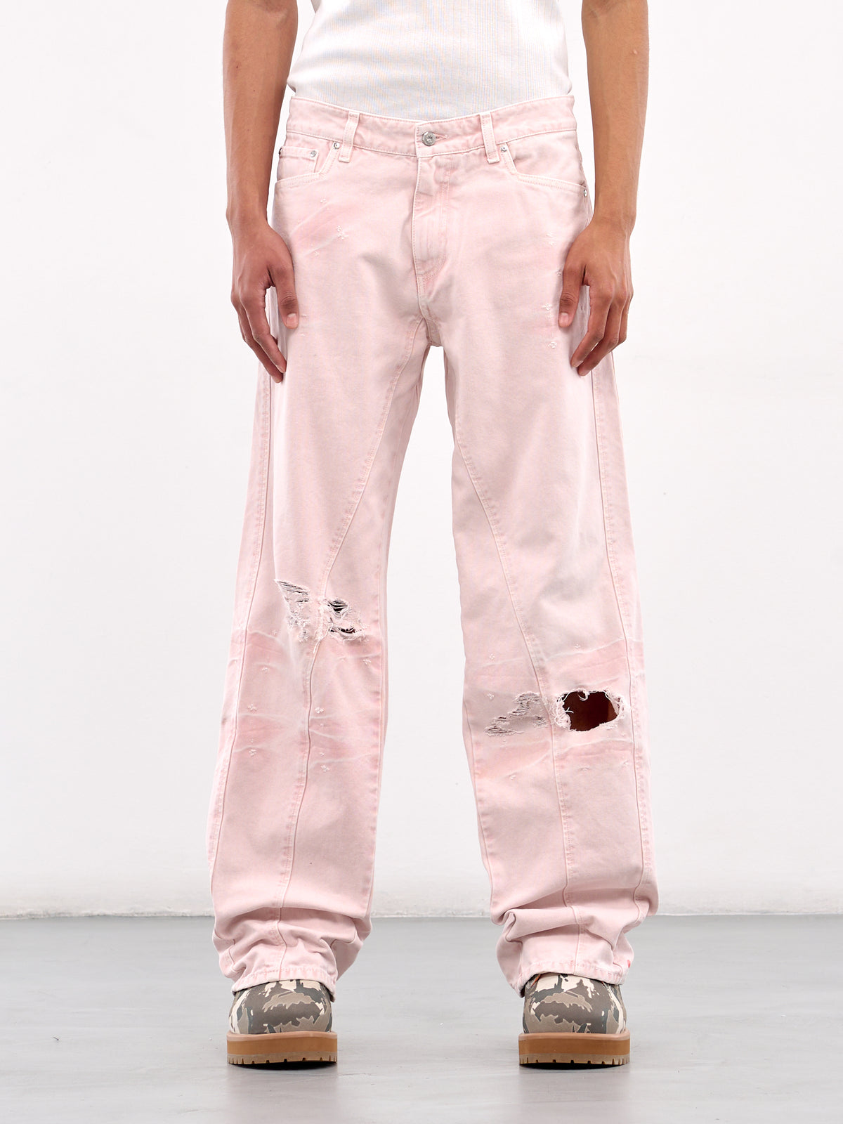 Distressed Jeans (DFM03015TF120PX-PINK)