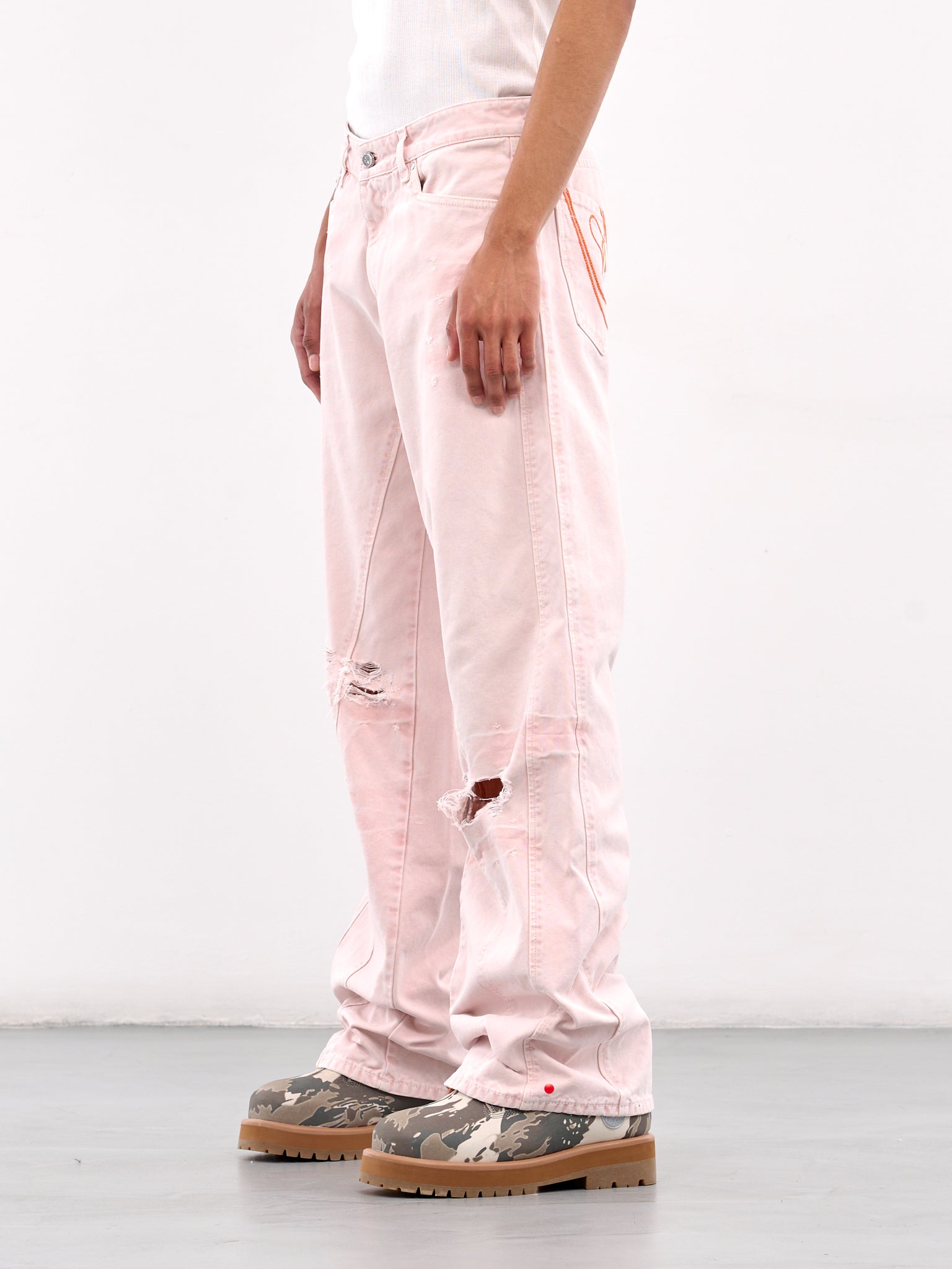 Distressed Jeans (DFM03015TF120PX-PINK)