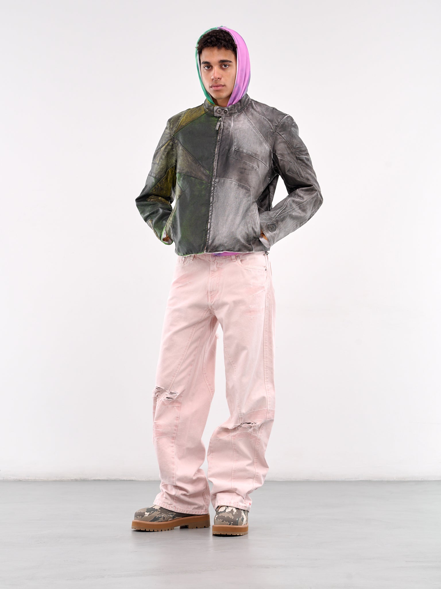 Distressed Jeans (DFM03015TF120PX-PINK)