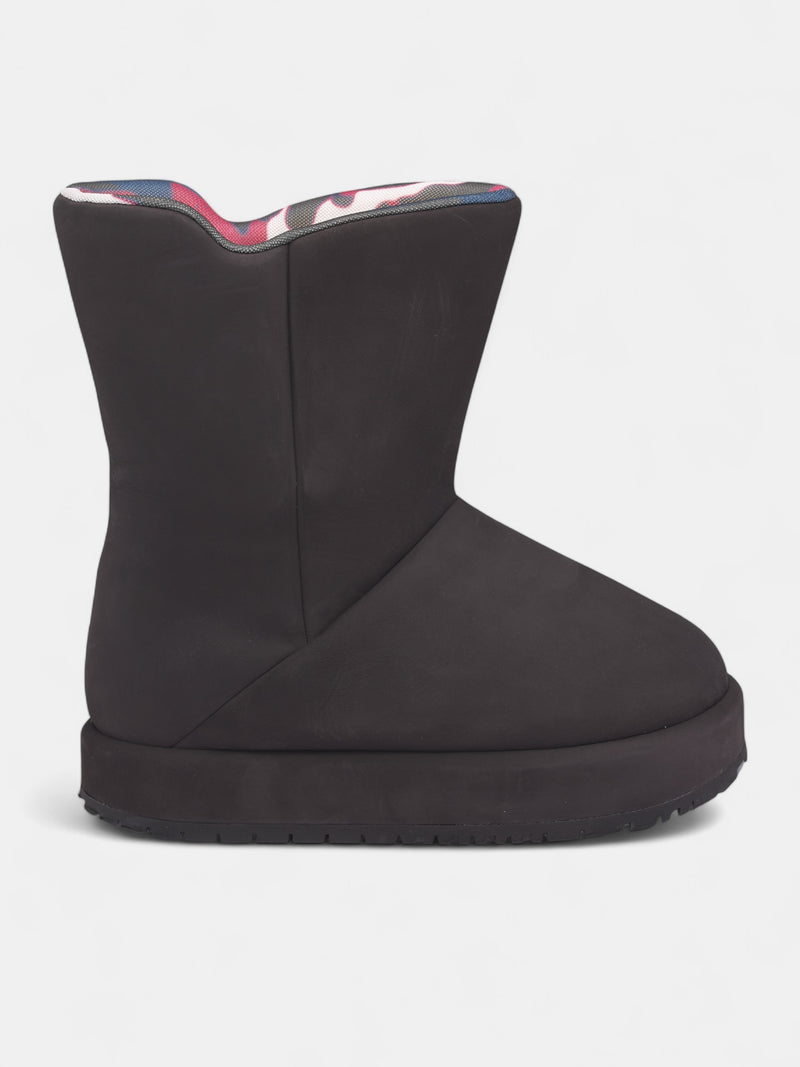 Black Leather Neve Nabuk Boots (DFM45006S0010PX-BLACK)