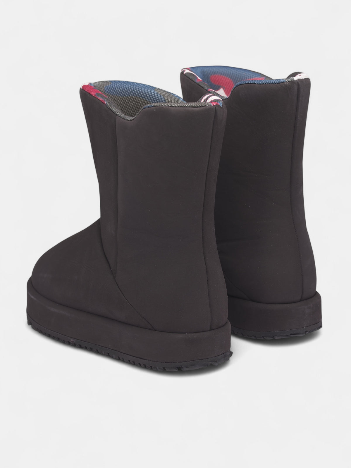 Black Leather Neve Nabuk Boots (DFM45006S0010PX-BLACK)