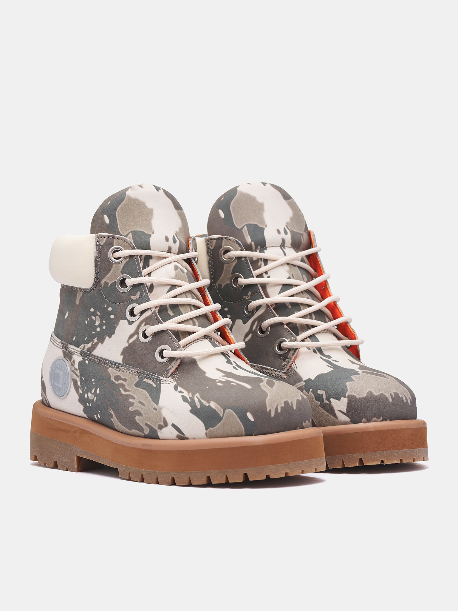 Strada Camo Boots (DFM45012S007-CAMO-WHITE)