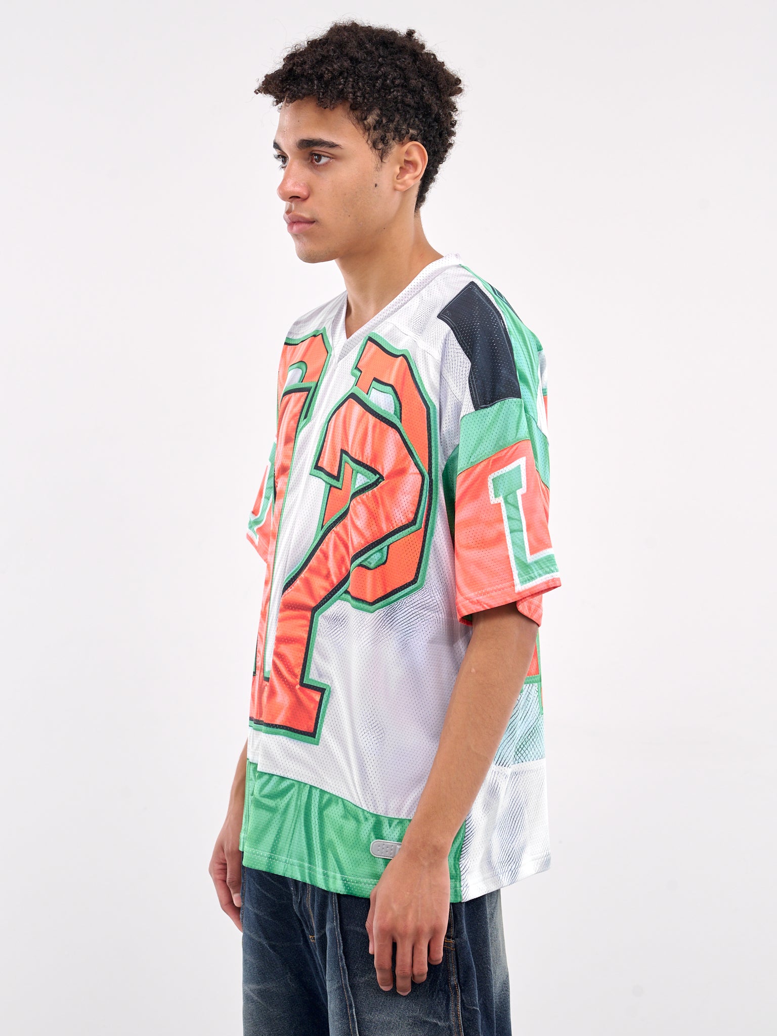 Deconstructed Football Jersey (DFM54017TJ105PRINT-GREEN)