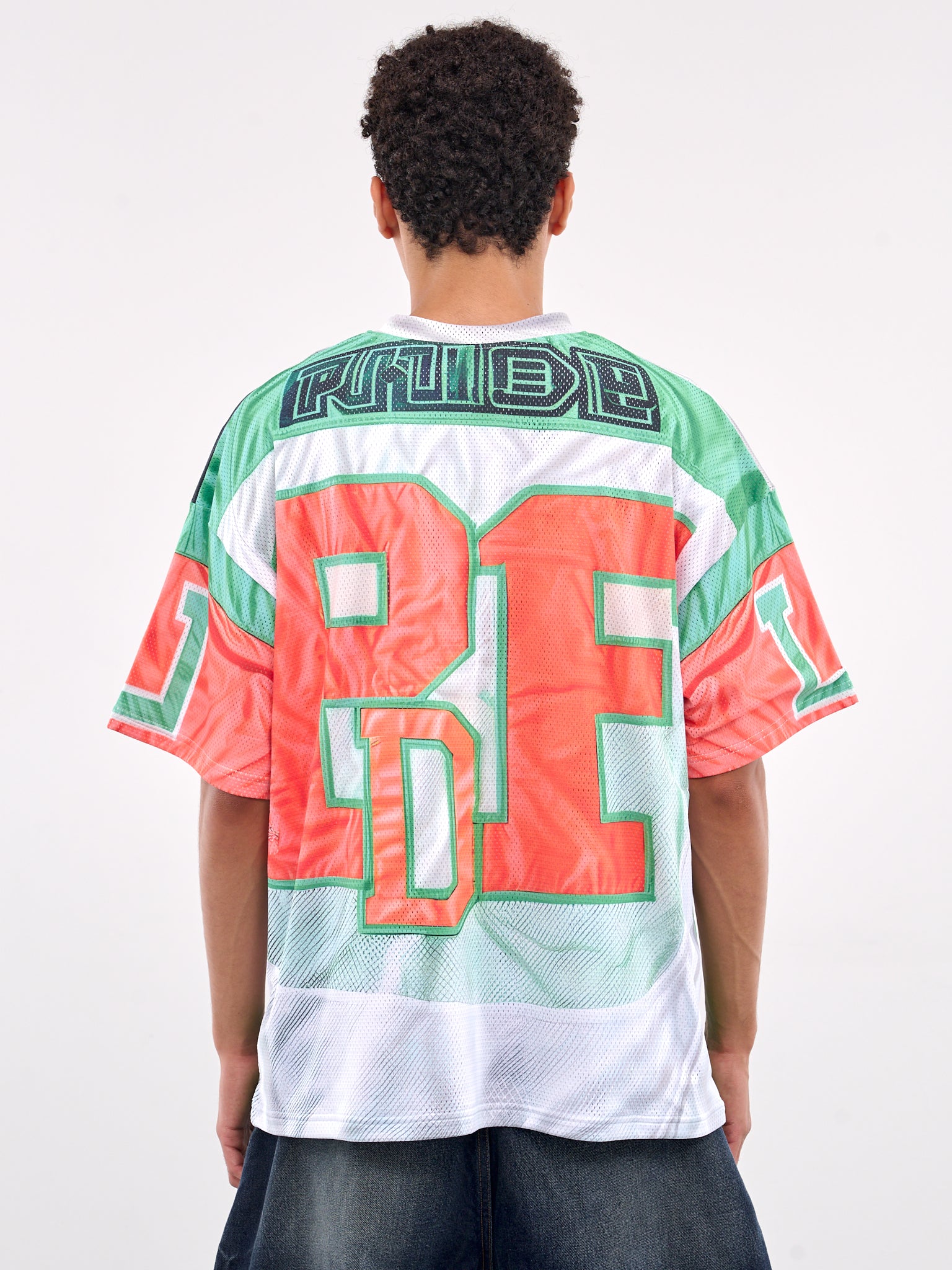 Deconstructed Football Jersey (DFM54017TJ105PRINT-GREEN)