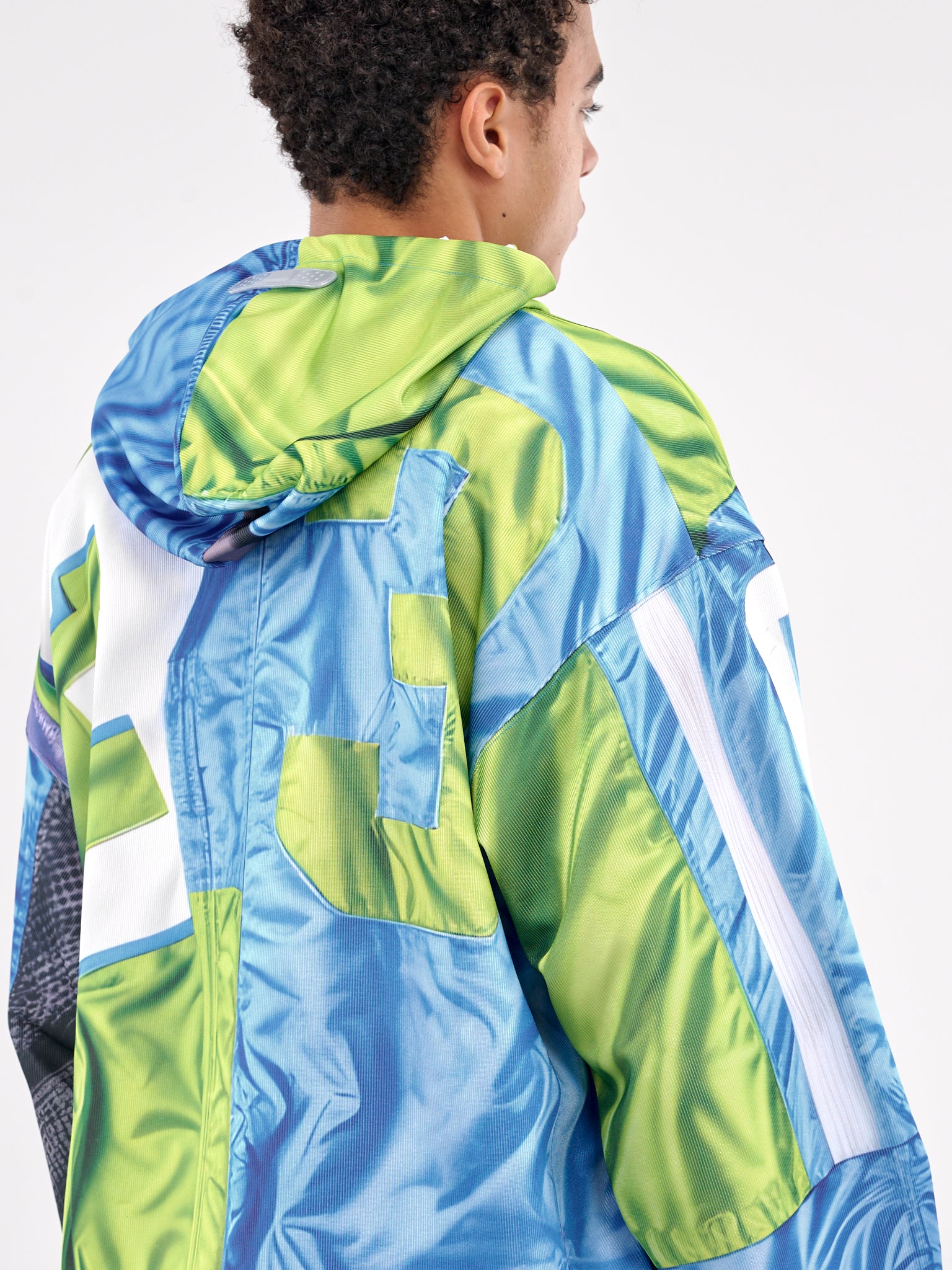 Trompe L'oeil Printed Hoodie (DFM55013TJ104PRINT-BLUE)