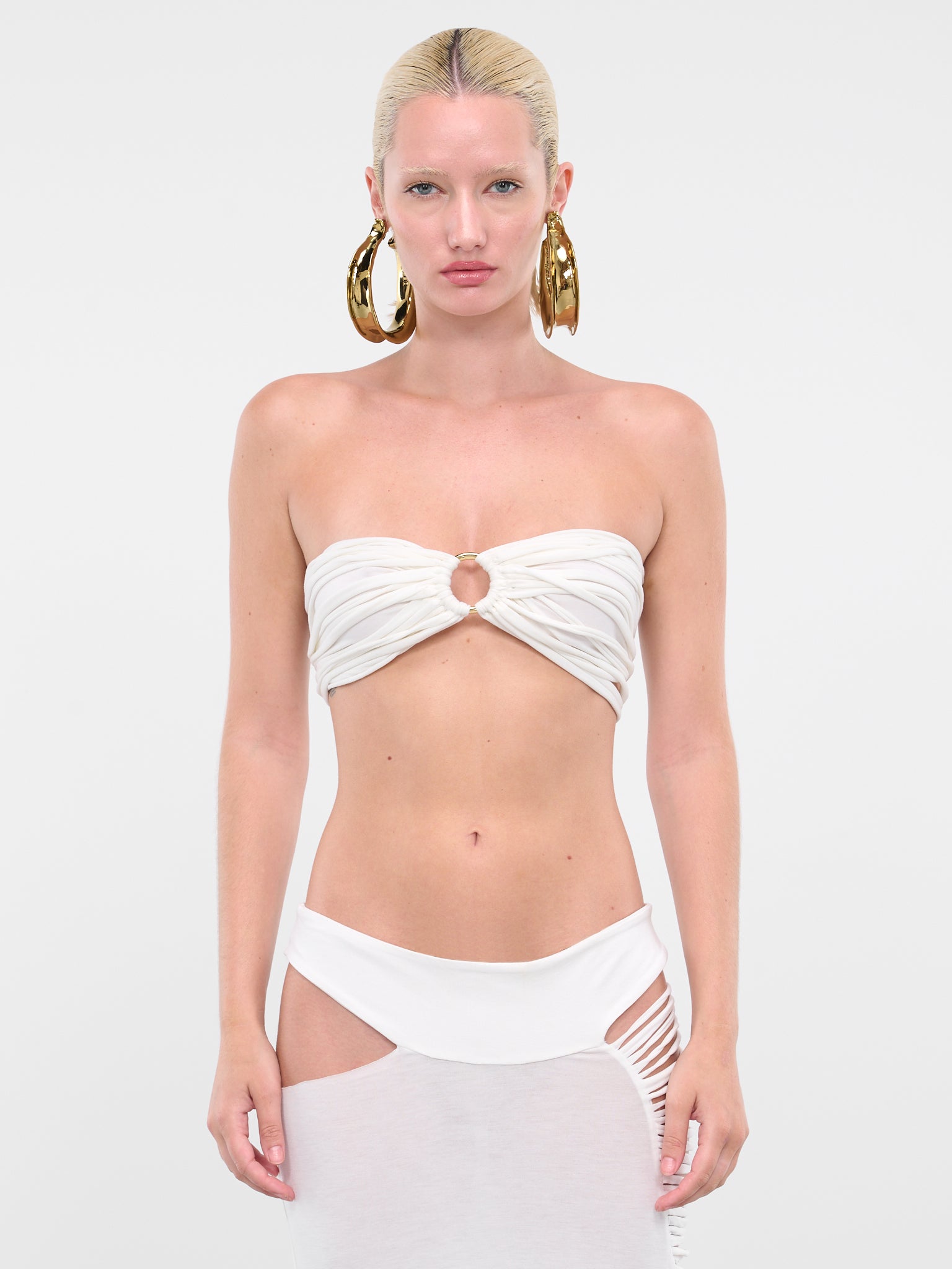 Cord Bra Top (DFSS23T05-WHITE)