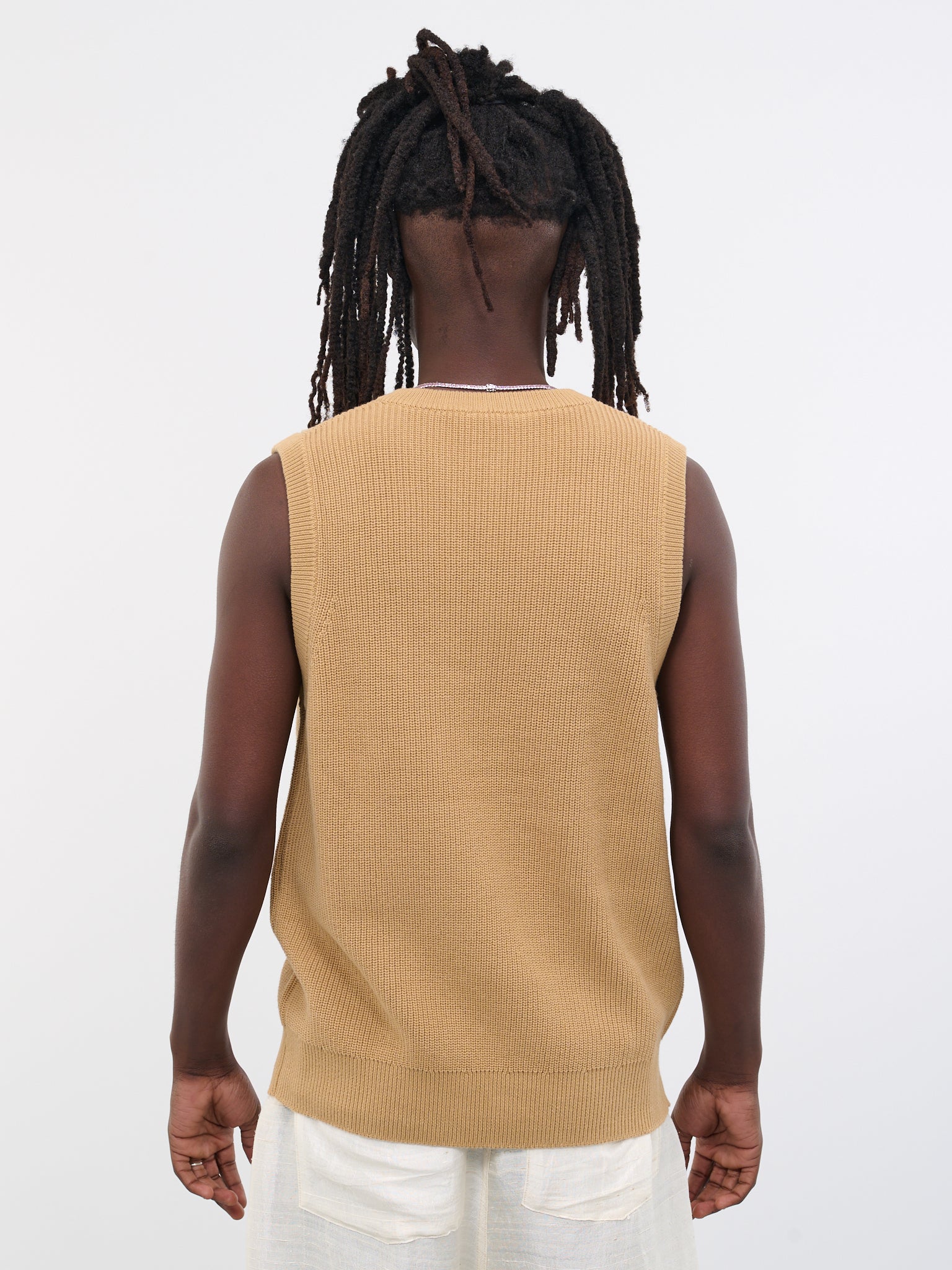 Dharma Knit Vest (DHARMA-M22KN7018-BEIGE-FLORAL)