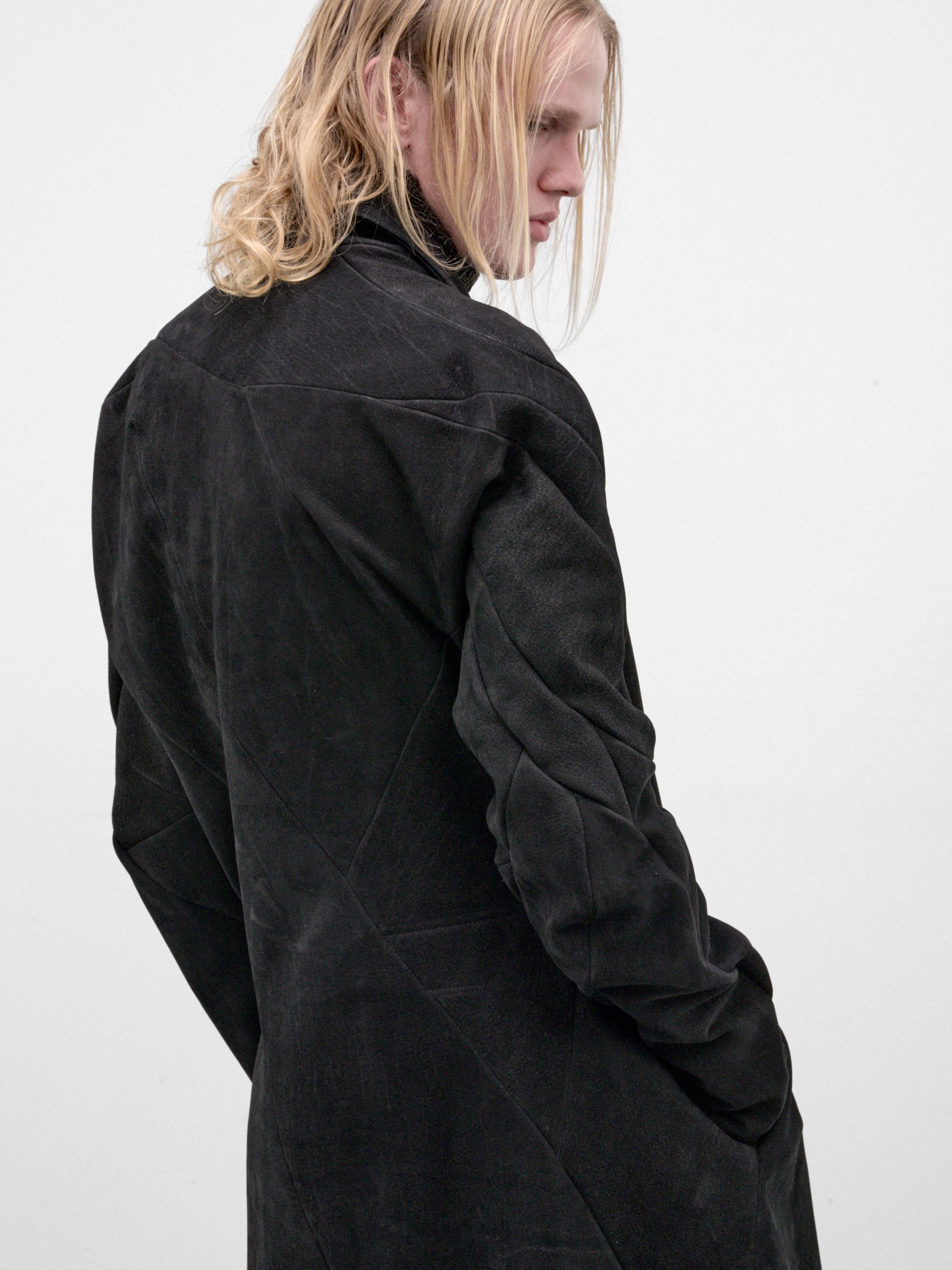 Buffalo Leather Distortion General's Coat (DIS-M-GC-01-BLACK)