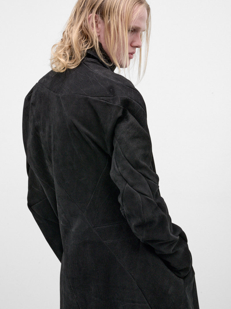 Buffalo Leather Distortion General's Coat (DIS-M-GC-01-BLACK)