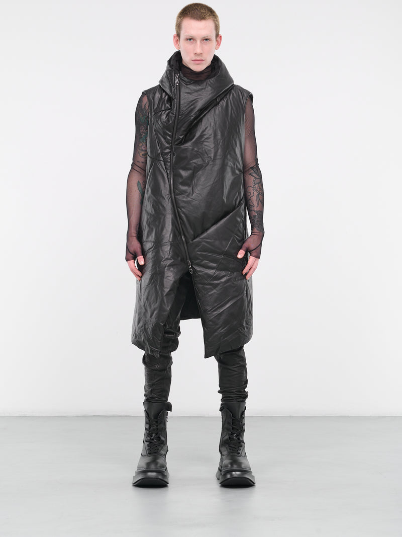 Distortion Curved Hooded Vest (DISTORTION-CURVED-HOODED-BLACK)