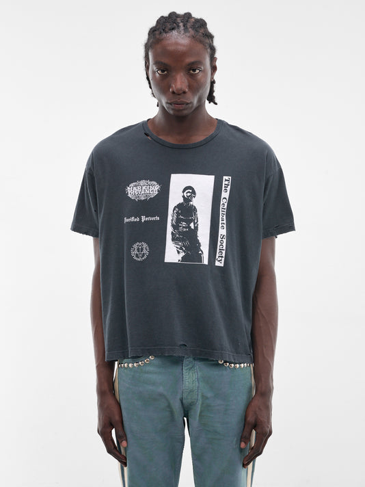 MARKING DISTANCE Distressed Atrax Morgue Tee | H.Lorenzo