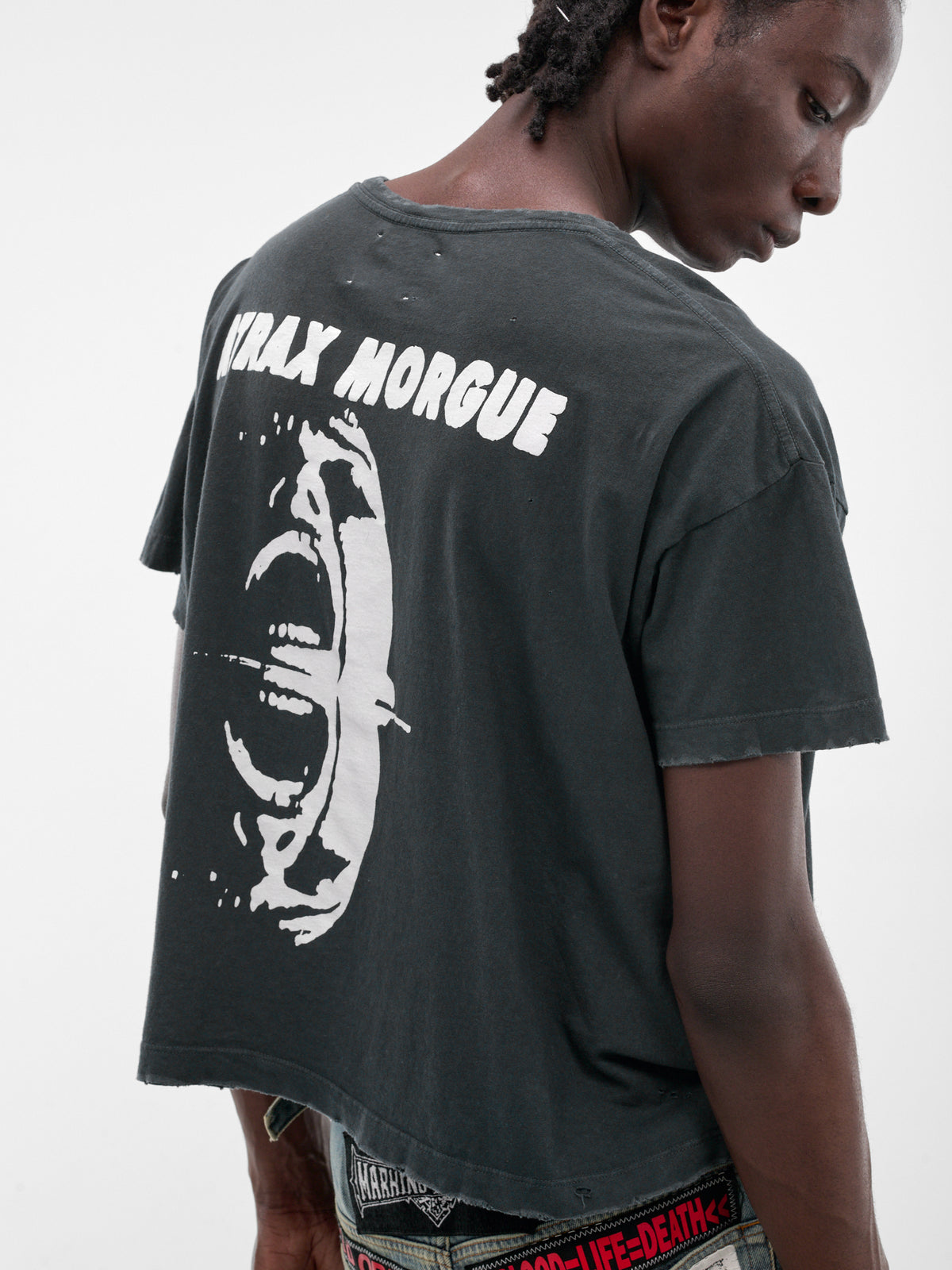 MARKING DISTANCE Distressed Atrax Morgue Tee | H.Lorenzo - detail 2