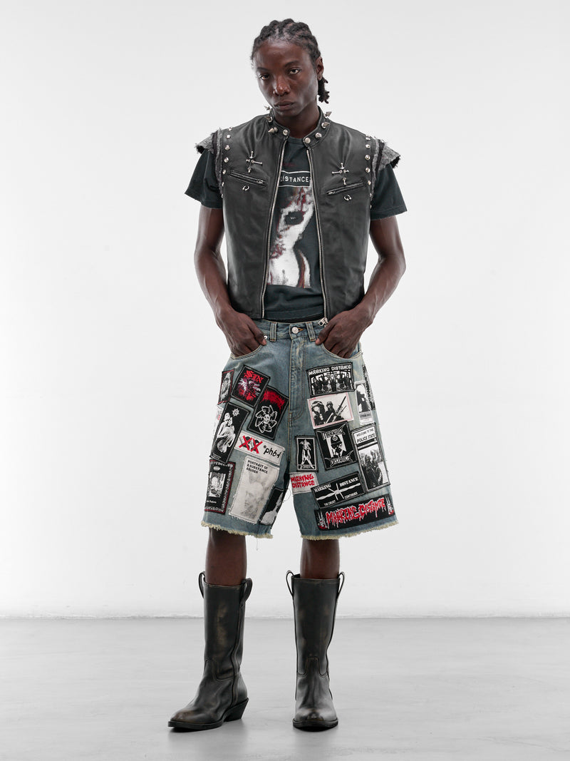 MARKING DISTANCE Distressed Manhunt Tee | H.Lorenzo - styled