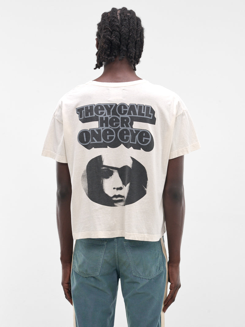 MARKING DISTANCE Distressed One Eye Tee | H.Lorenzo - back