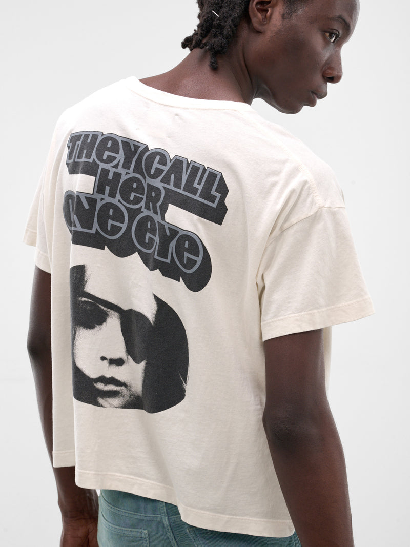 MARKING DISTANCE Distressed One Eye Tee | H.Lorenzo - detail 2