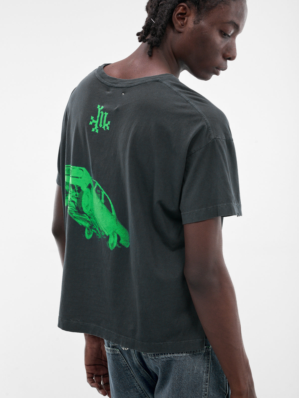 MARKING DISTANCE Distressed Repo Man Tee | H.Lorenzo - detail 2