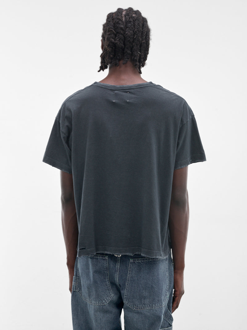 MARKING DISTANCE Distressed Withdrawal Survivors Tee | H.Lorenzo - back