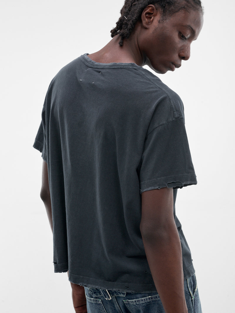 MARKING DISTANCE Distressed Withdrawal Survivors Tee | H.Lorenzo - detail 1
