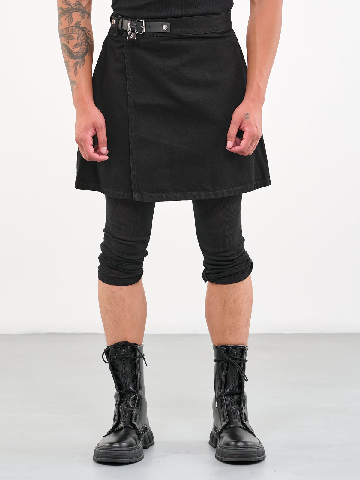 JW ANDERSON Padlock Strap Mini Skirt | H. Lorenzo - front