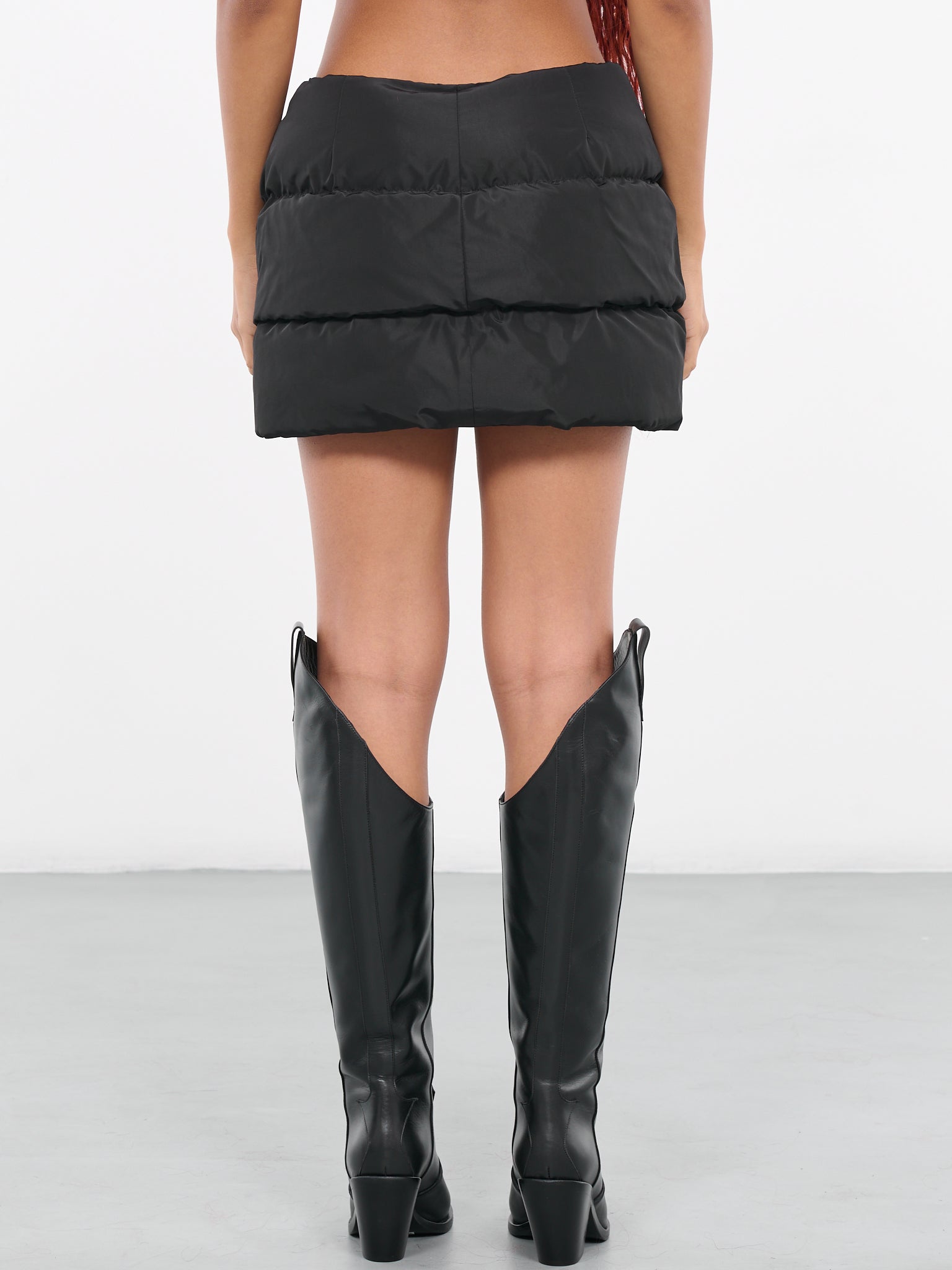Puffer Mini Skirt (DK04S-BLACK)