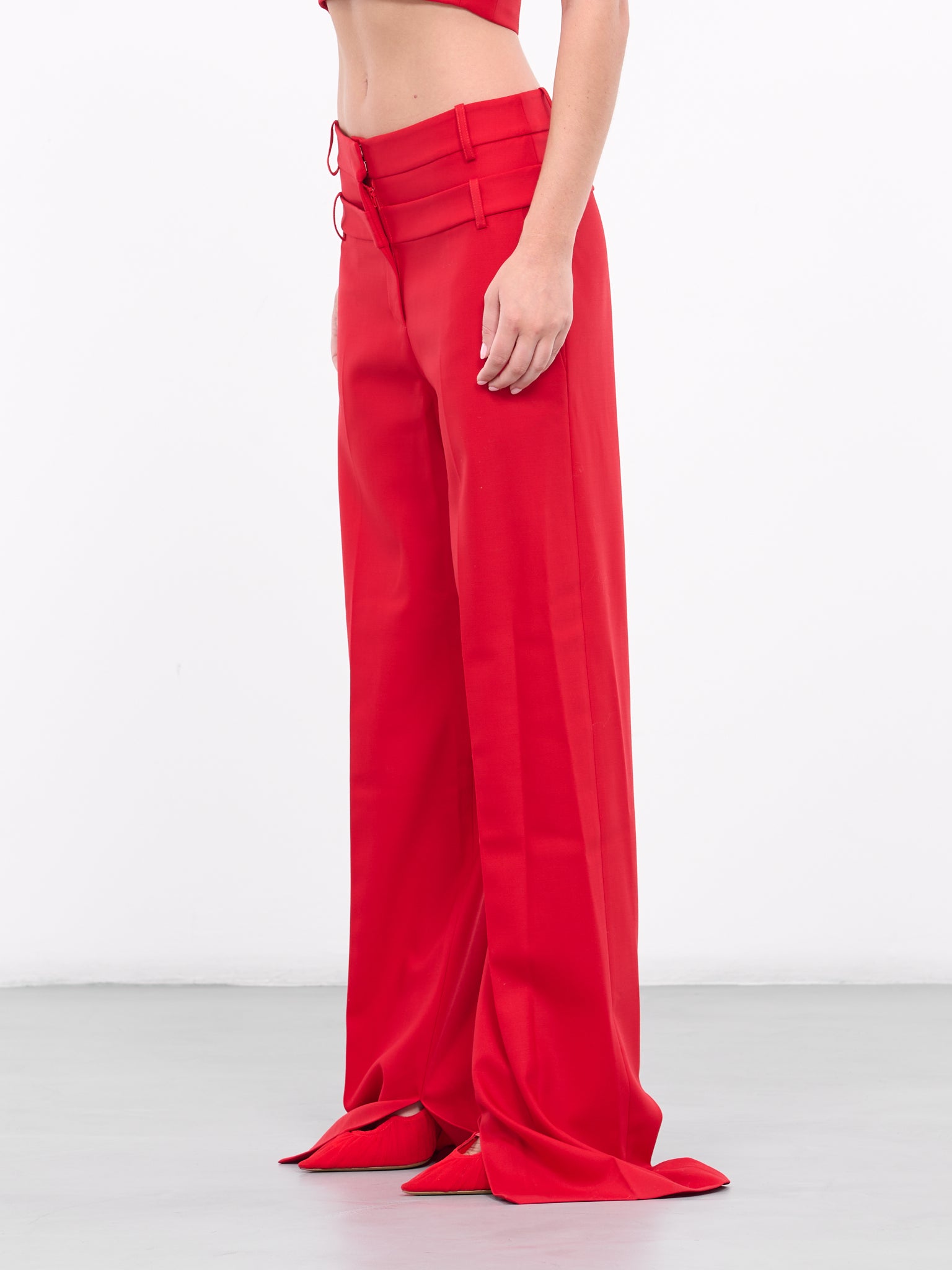 Double-Waist Trousers (DK15TR-RED)