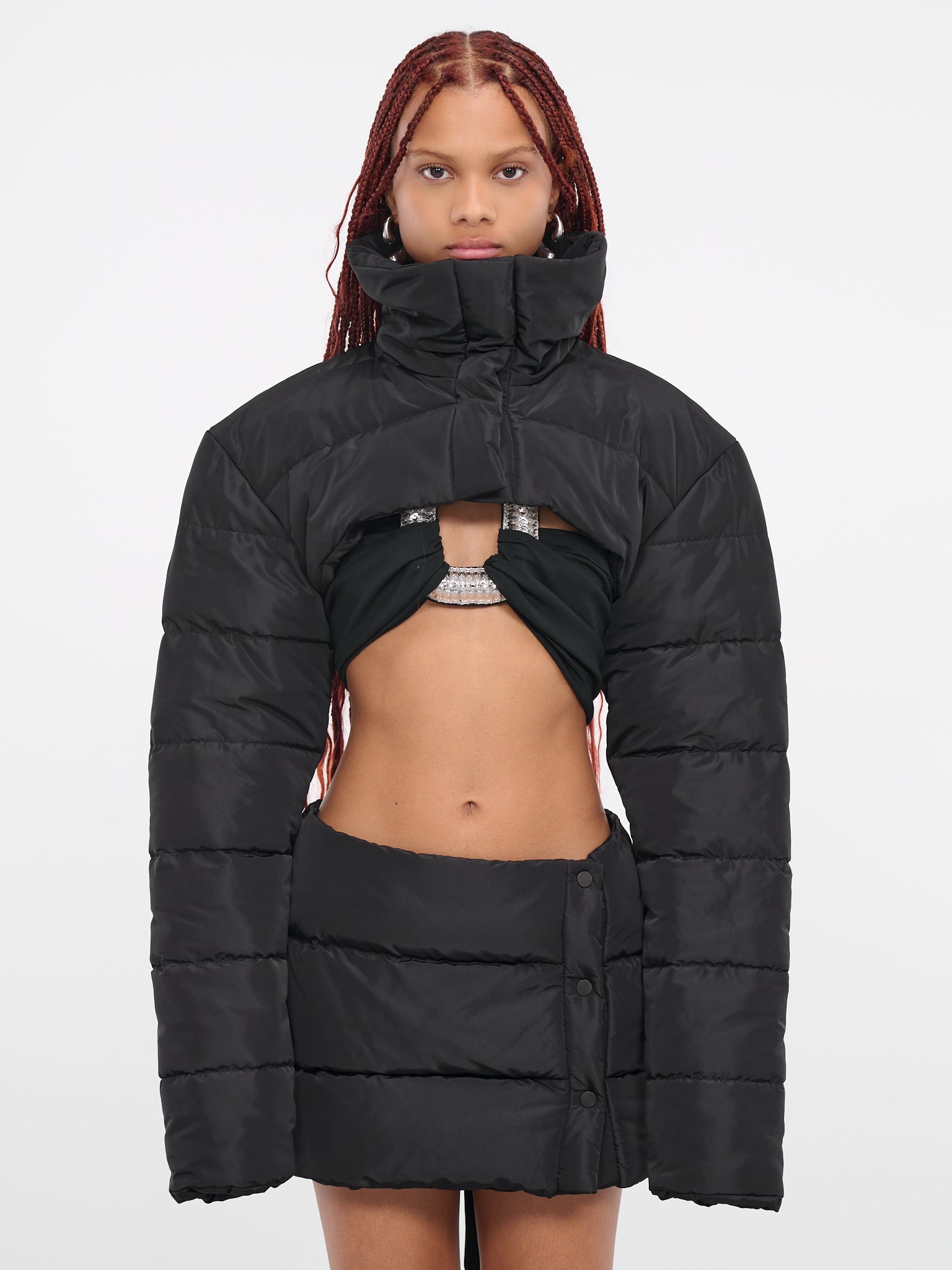 Crop Puffer Jacket (DK48J-BLACK)