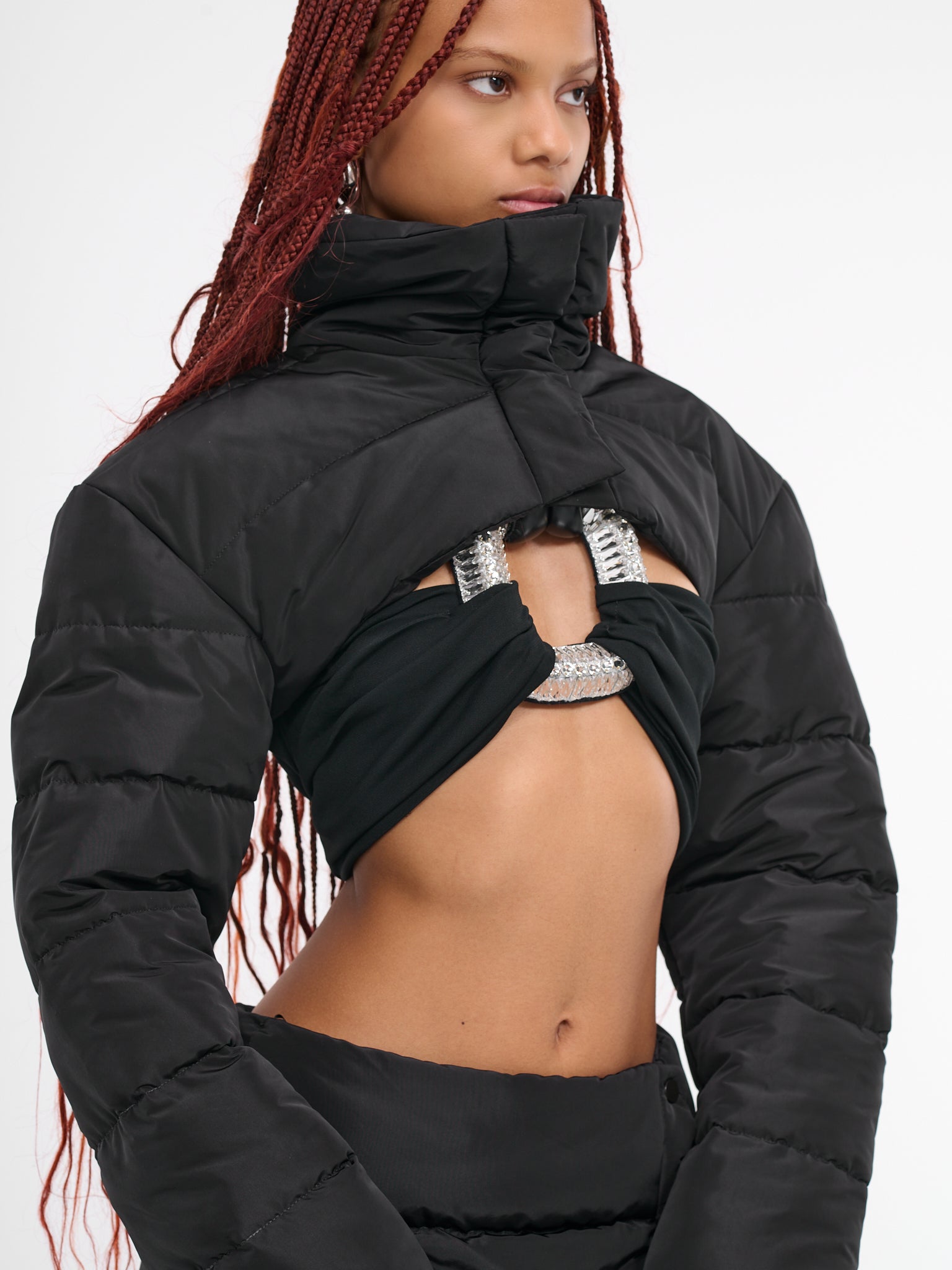 Crop Puffer Jacket (DK48J-BLACK)