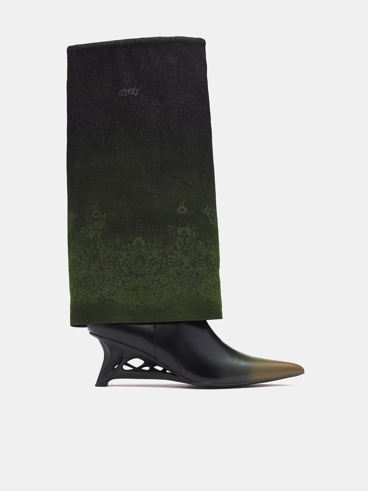 Lace Printed Boots (DL-02-BROWN)