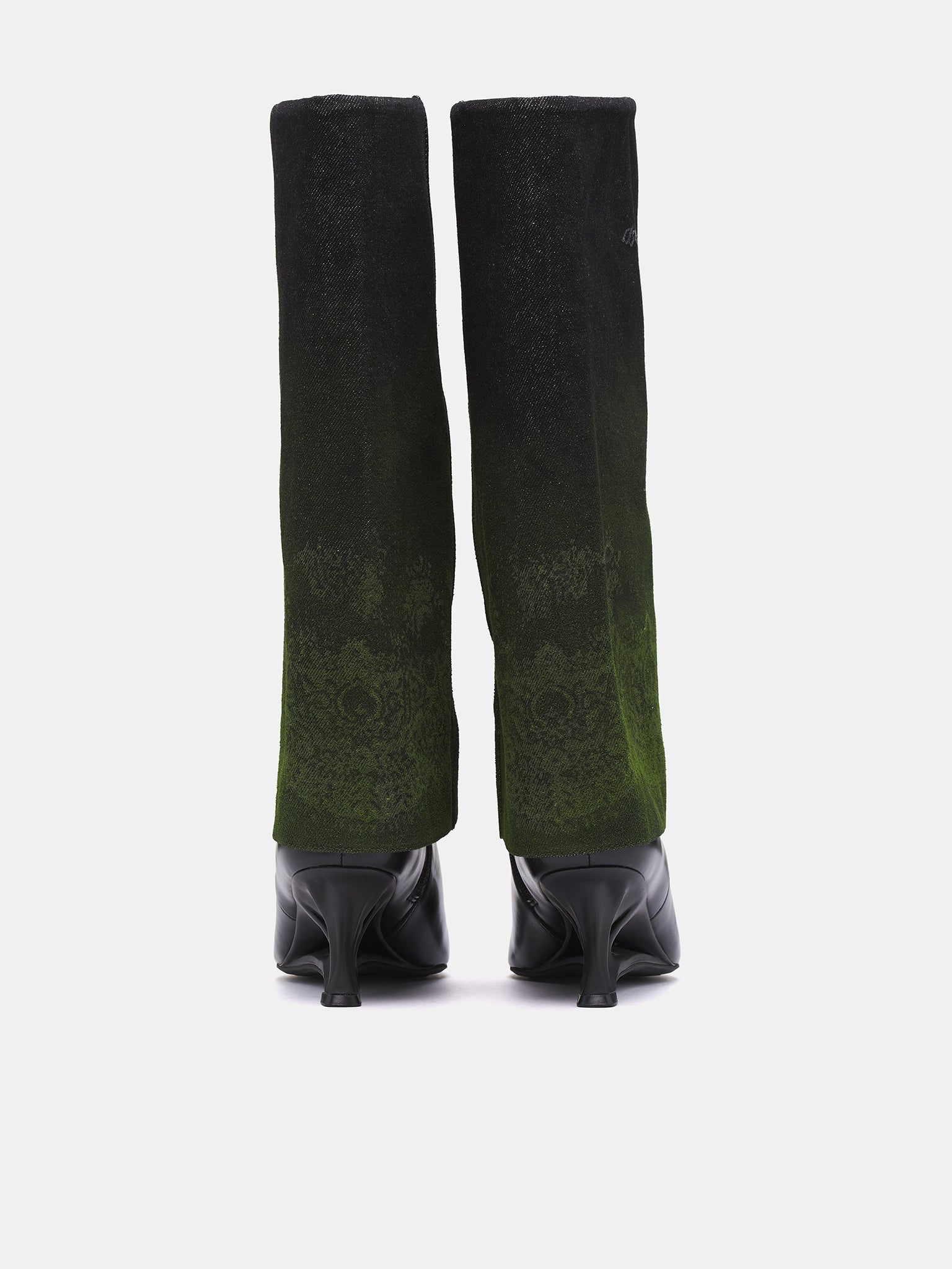 Lace Printed Boots (DL-02-BROWN)