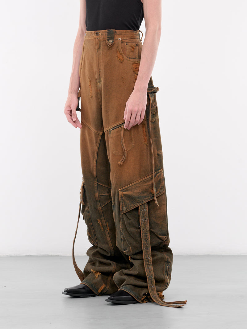 Cargo Elevated Denim Pants (DN-002-A-DENIM-ROUILLE)