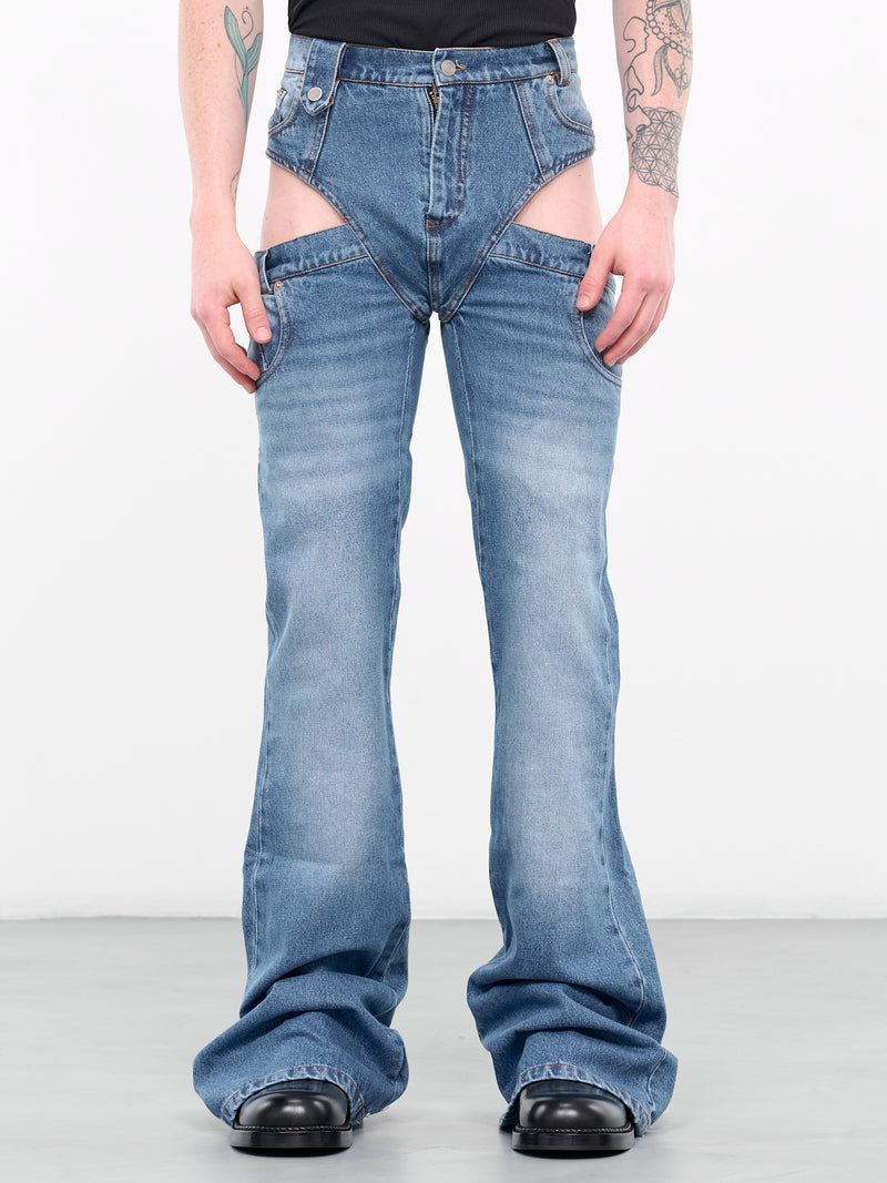 Pantaslip Stonewashed Jeans (DN-004-A-BLUE-STONEWASH)