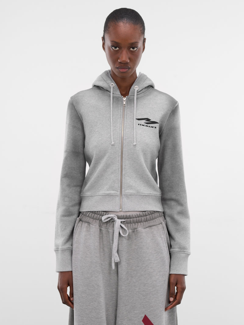 Gray Double D Zip Hoodie (DOUBLE-HOODIE-GREY)