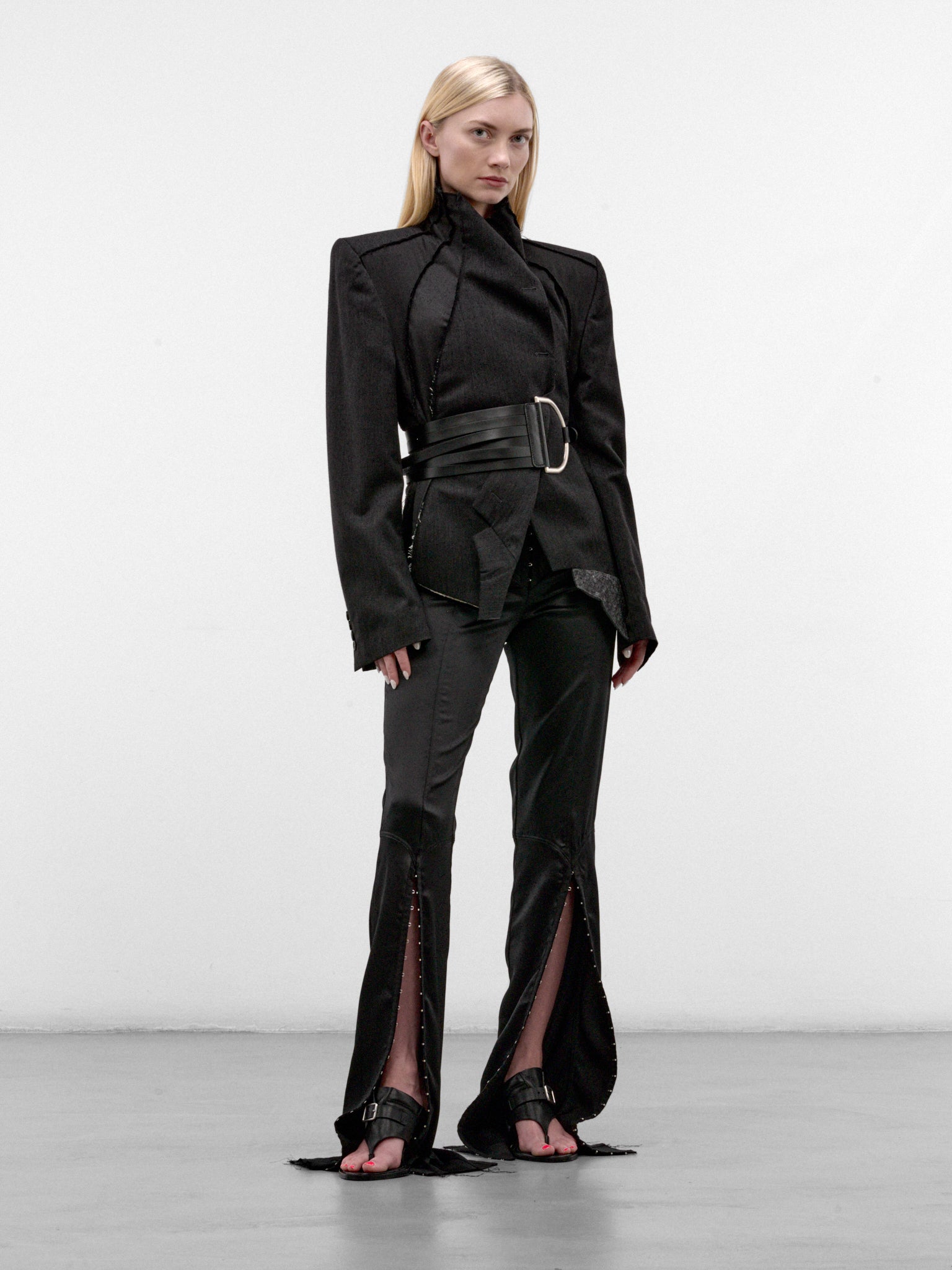 Black Tailored Double Front Jacket (DOUBLE-FRONT-TORSO-BLACK)