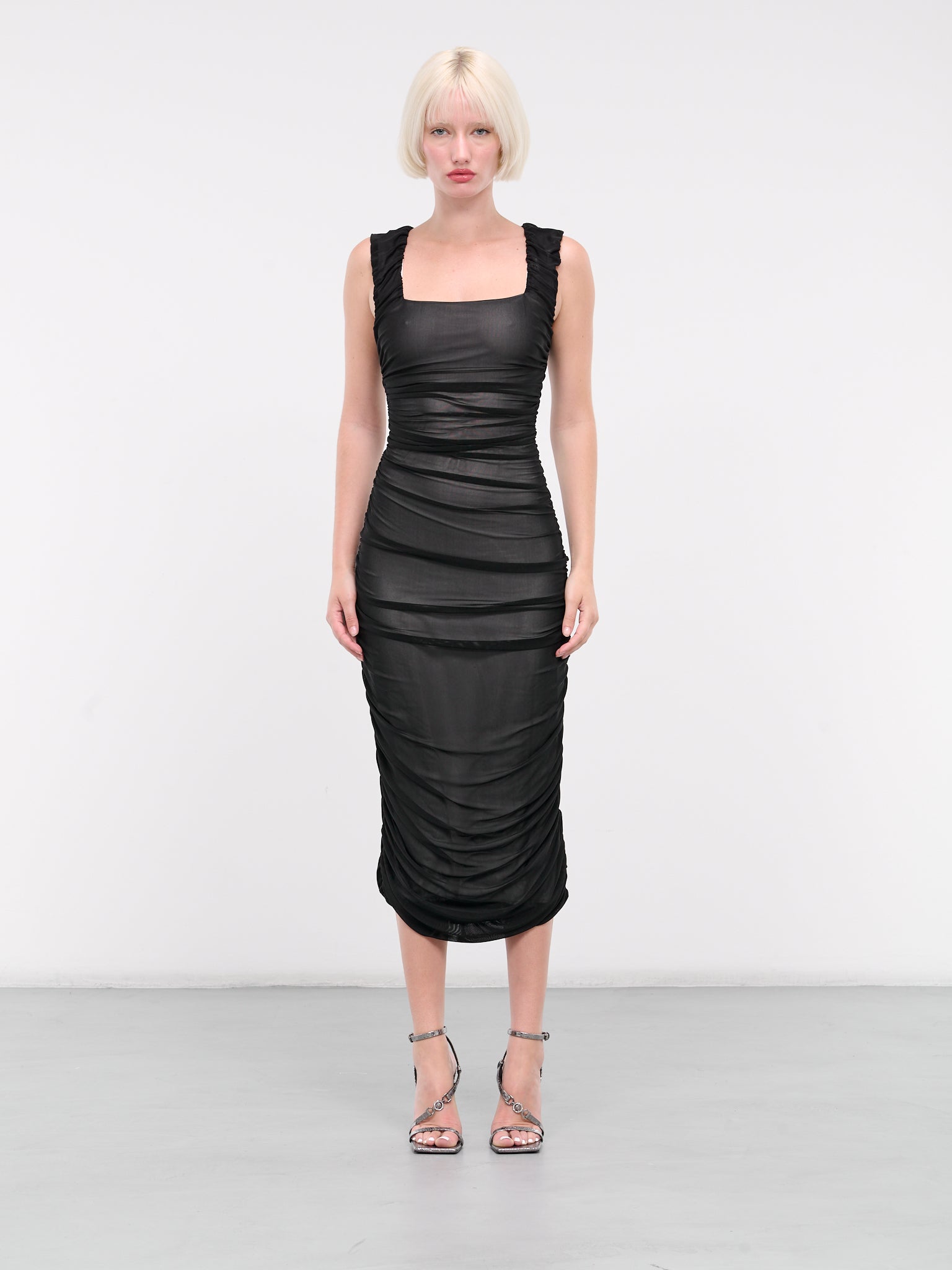 Double Mesh Dress (DOUBLE-MESH-DRESS-BLACK)