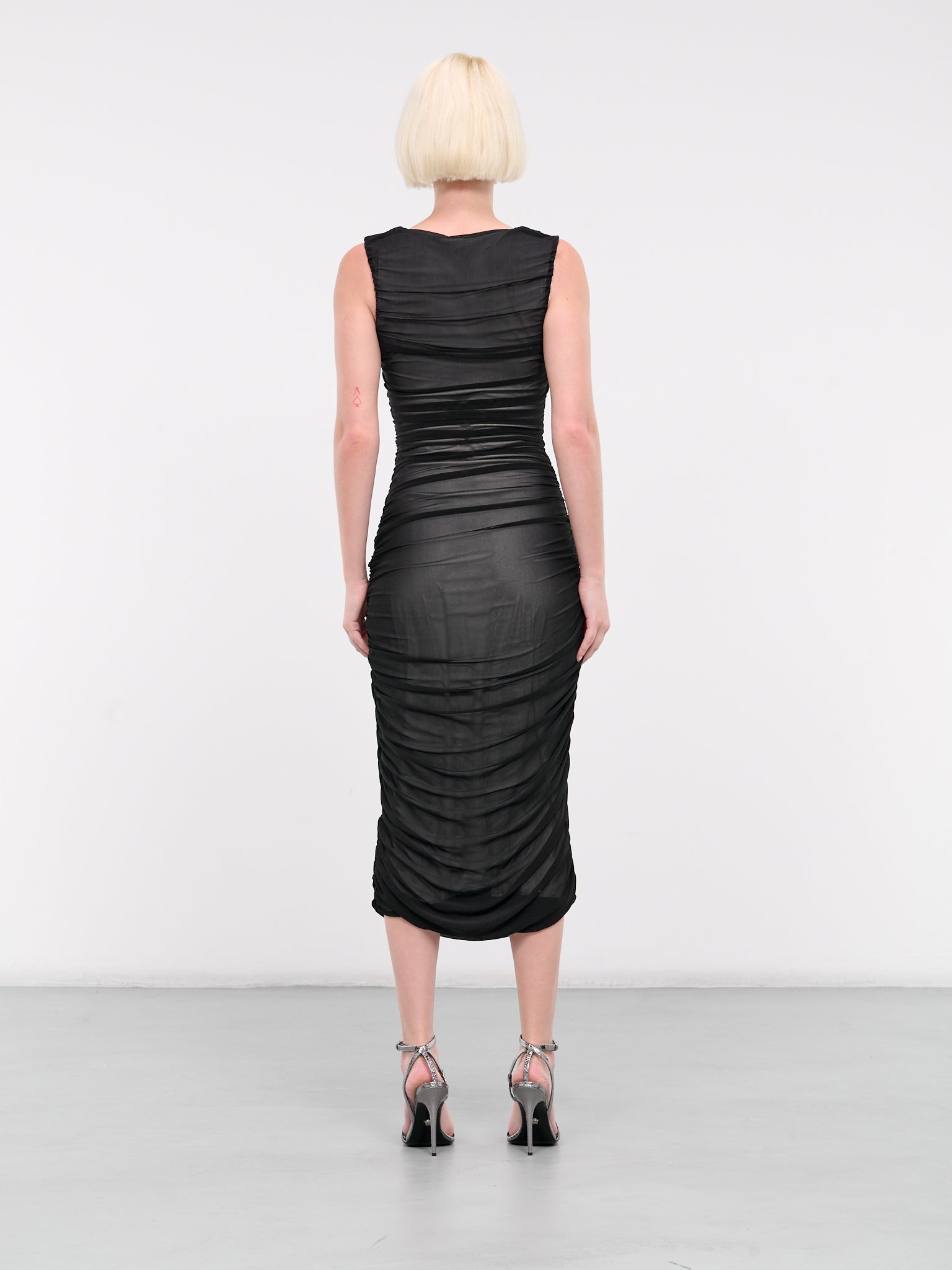 Double Mesh Dress (DOUBLE-MESH-DRESS-BLACK)