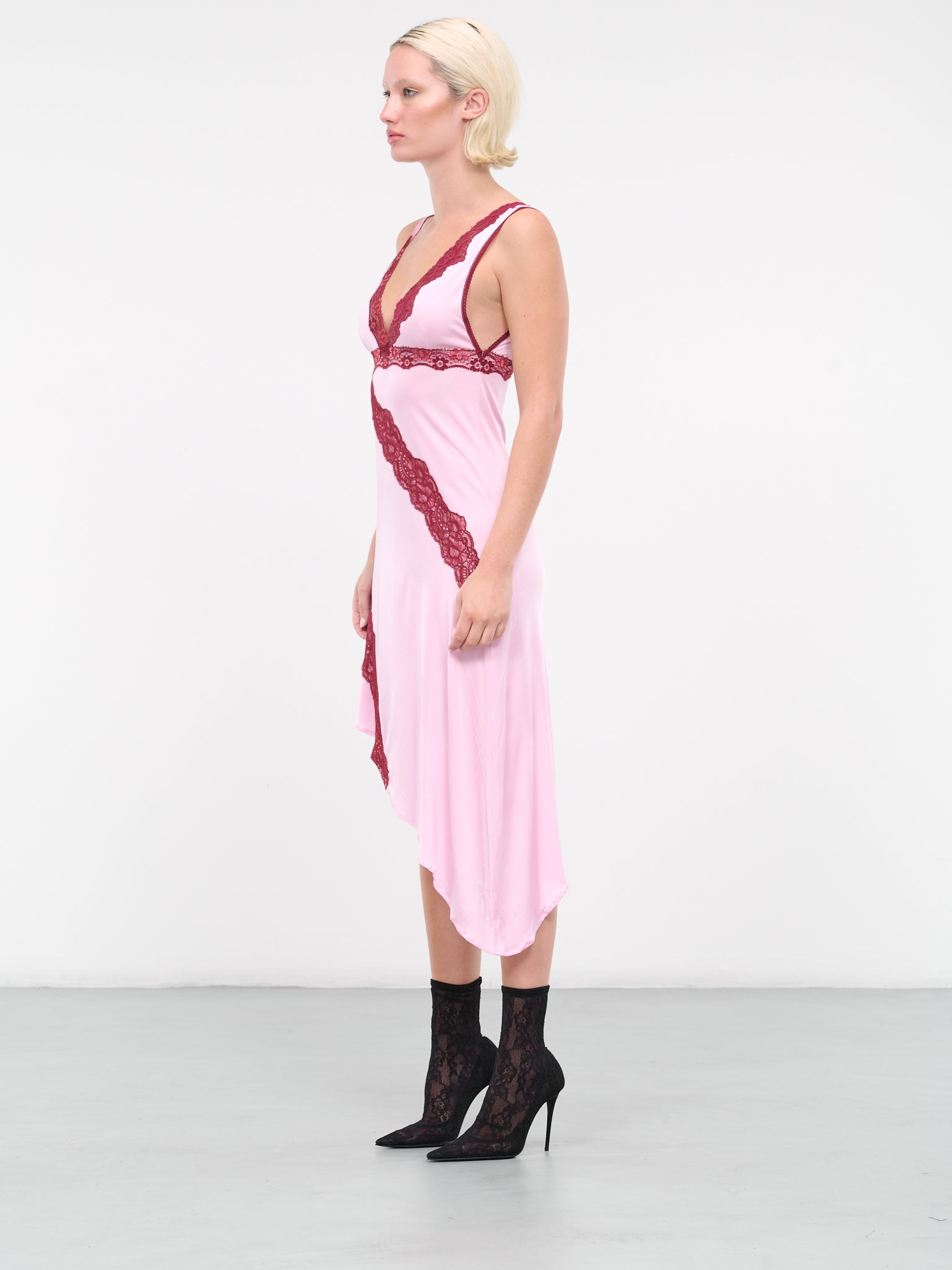 Pink singlet dress top