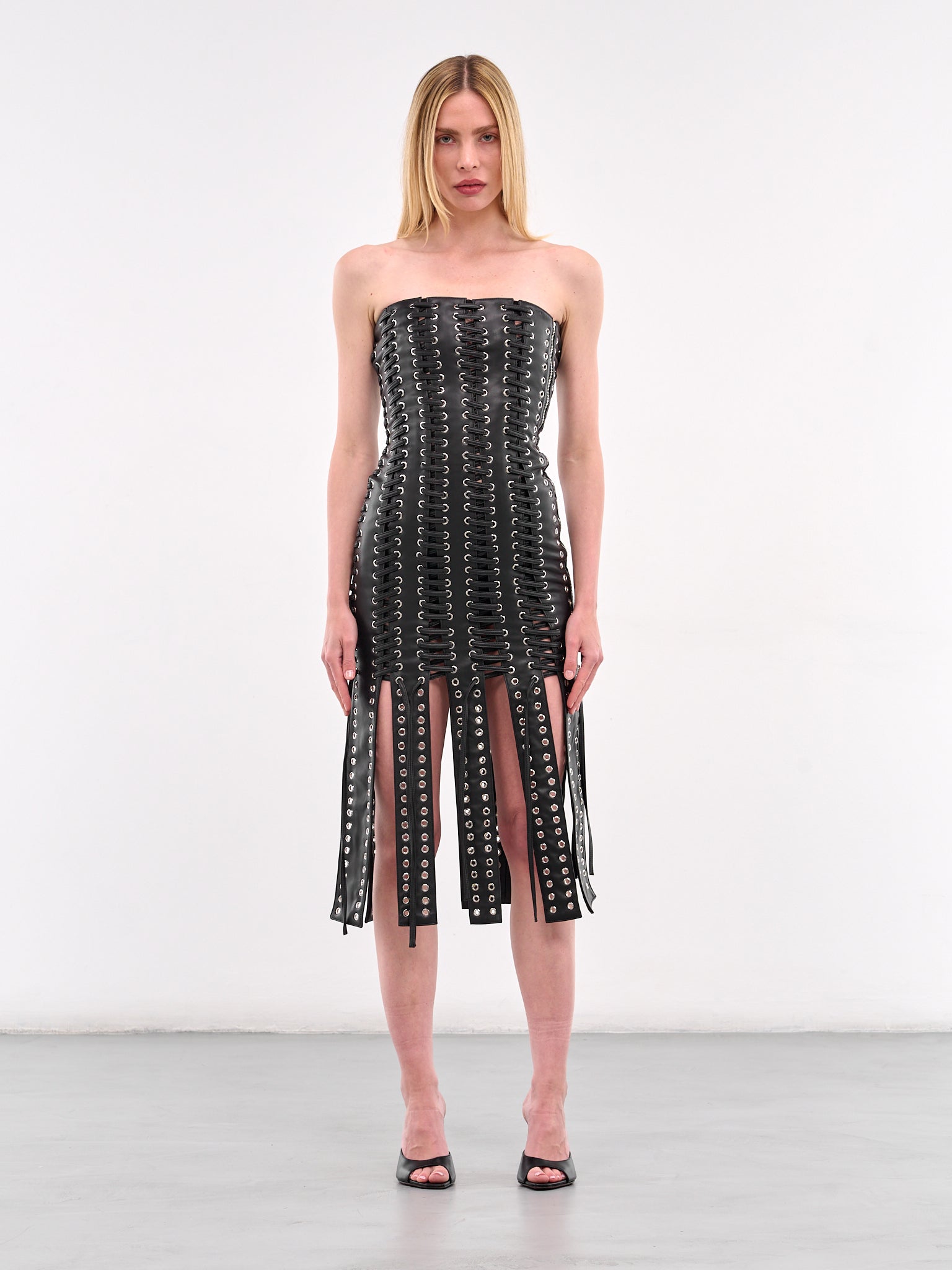 Lace-Up Dress (DR01BLL-BLACK)