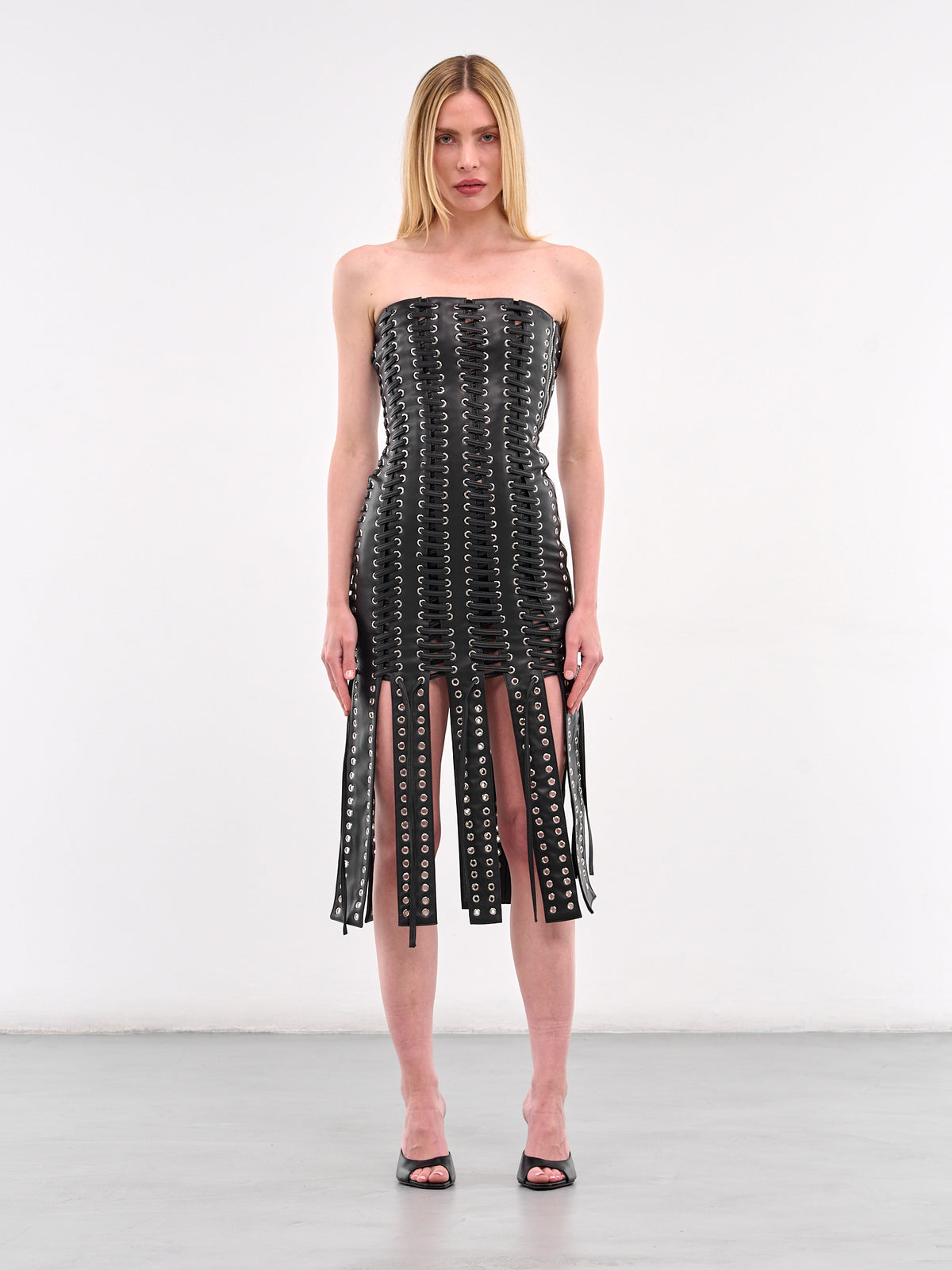 Lace-Up Dress (DR01BLL-BLACK)