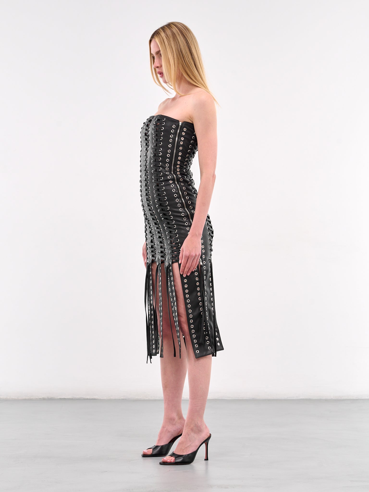 Lace-Up Dress (DR01BLL-BLACK)