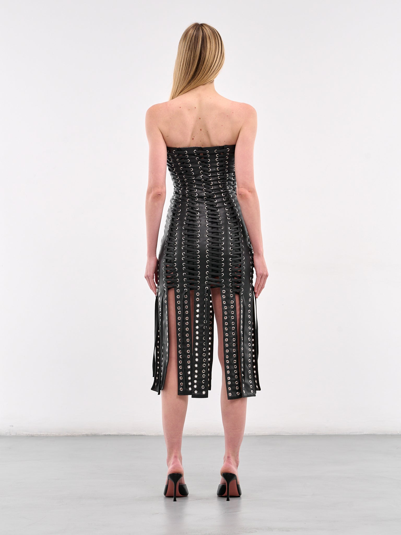 Lace-Up Dress (DR01BLL-BLACK)