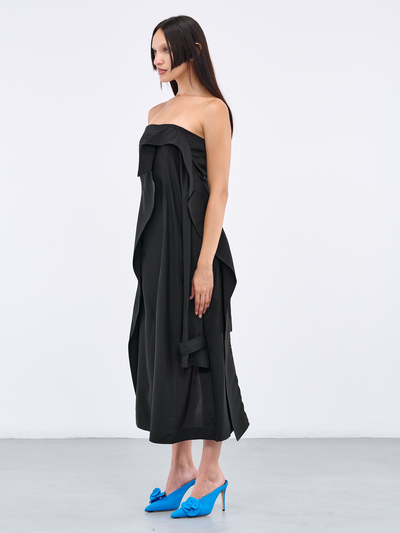 Trench Bandeau Dress (DR0372-PG1275-999-BLACK)