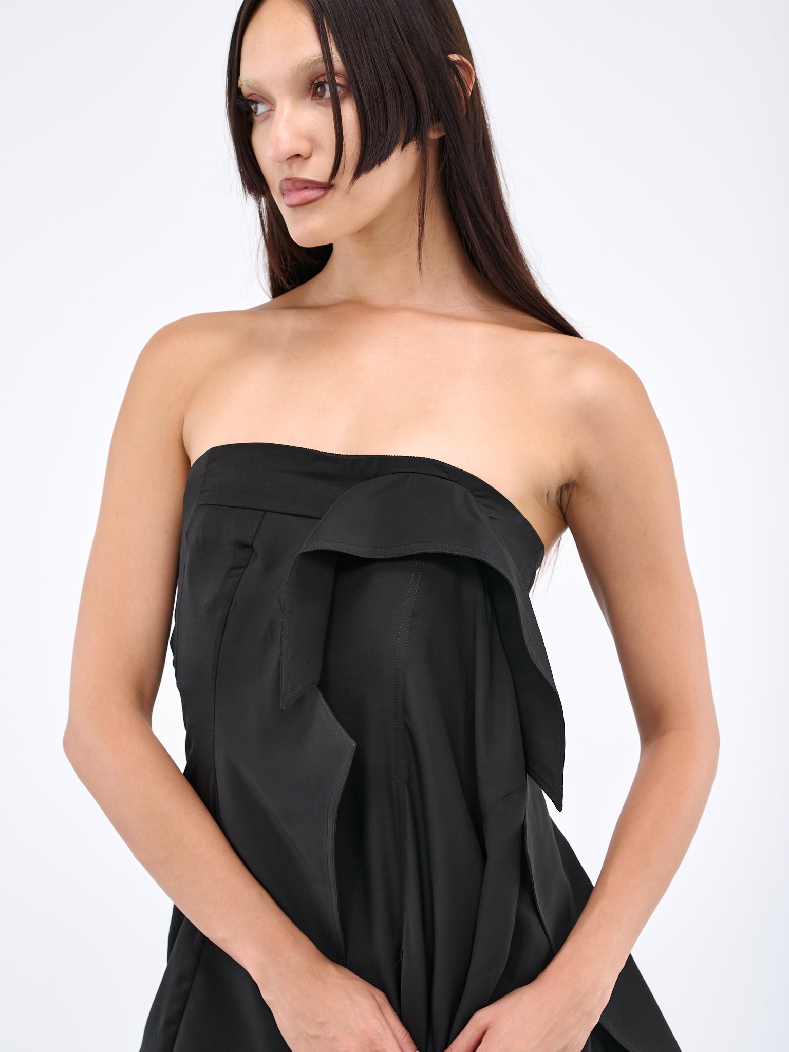 Trench Bandeau Dress (DR0372-PG1275-999-BLACK)